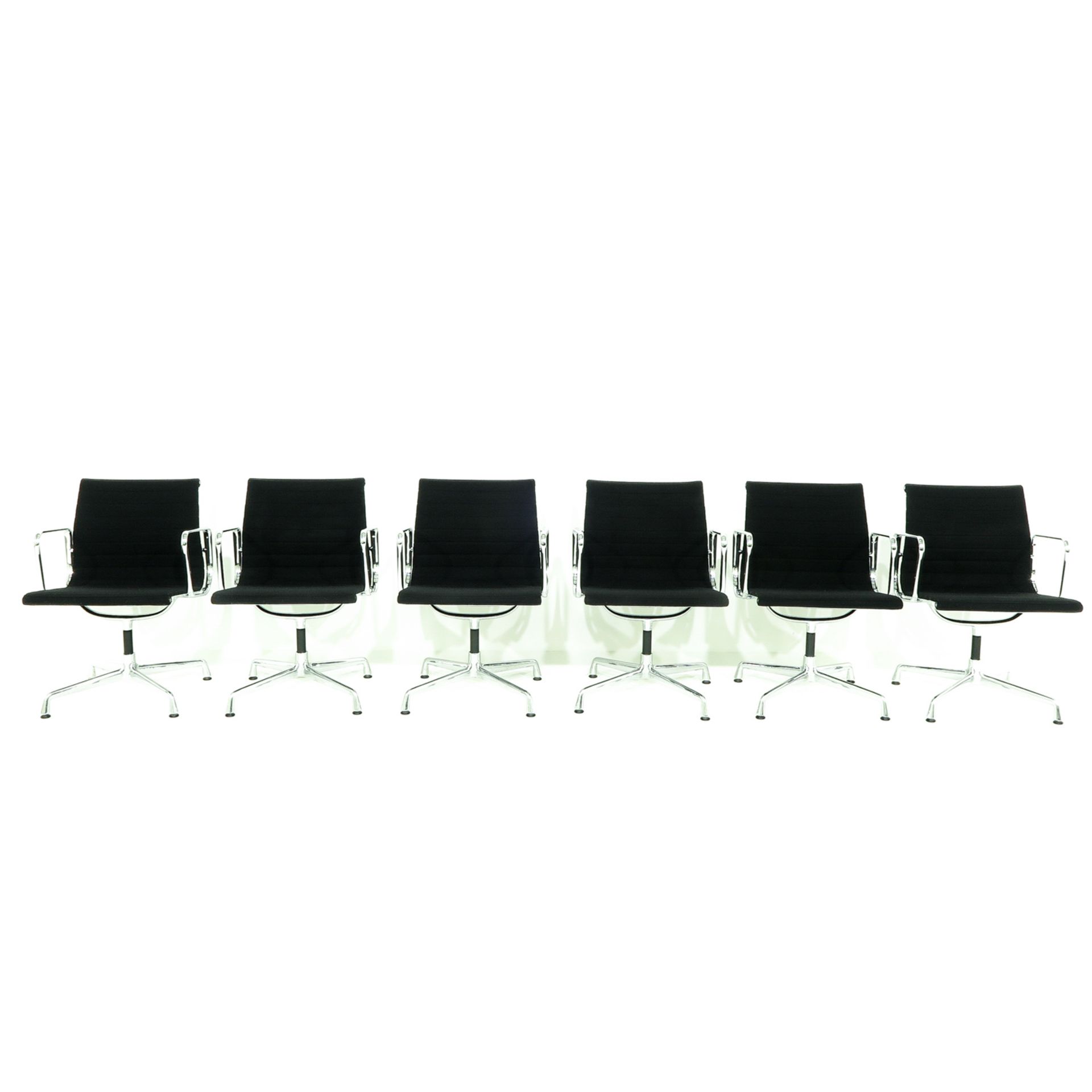 A Series of 6 EA 108 Vitra Charles and Ray Eames Chairs