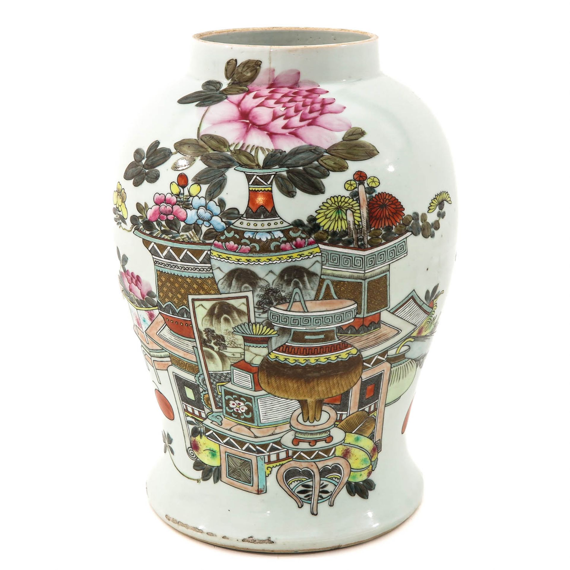 A Polychrome Decor Jar