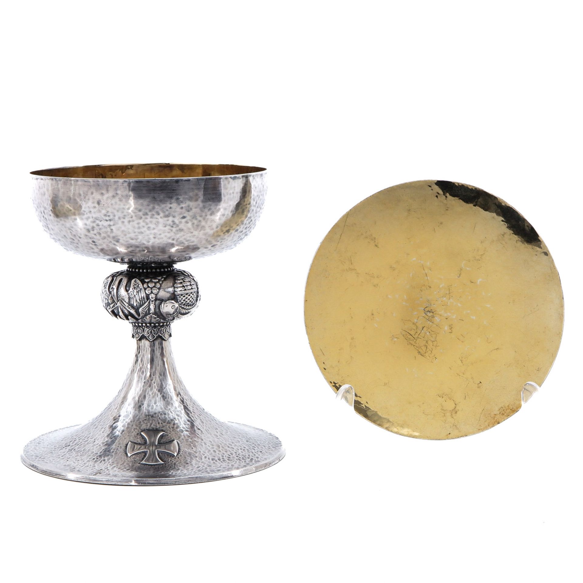 A Chalice with Paten and Case