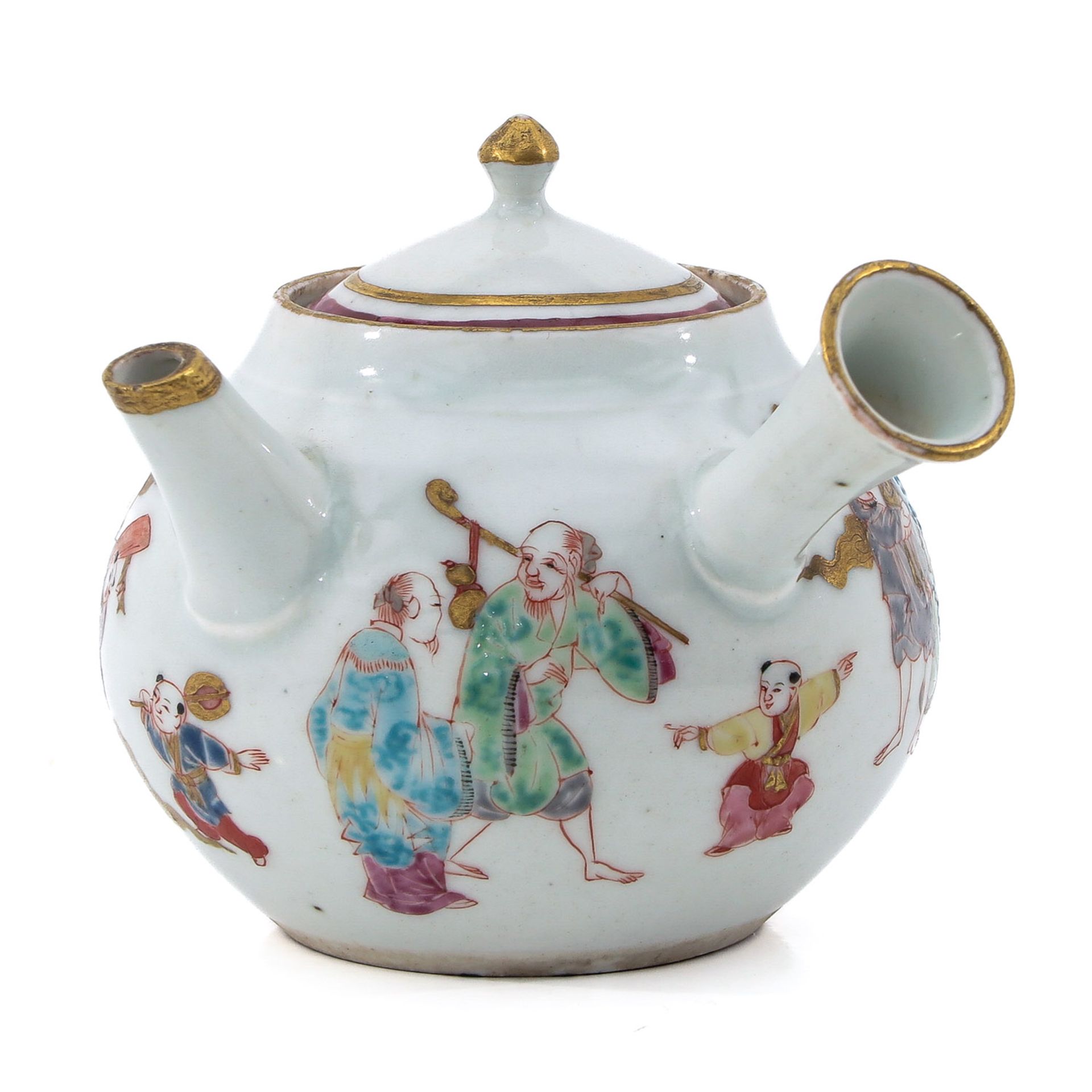 A Small Famille Rose Teapot