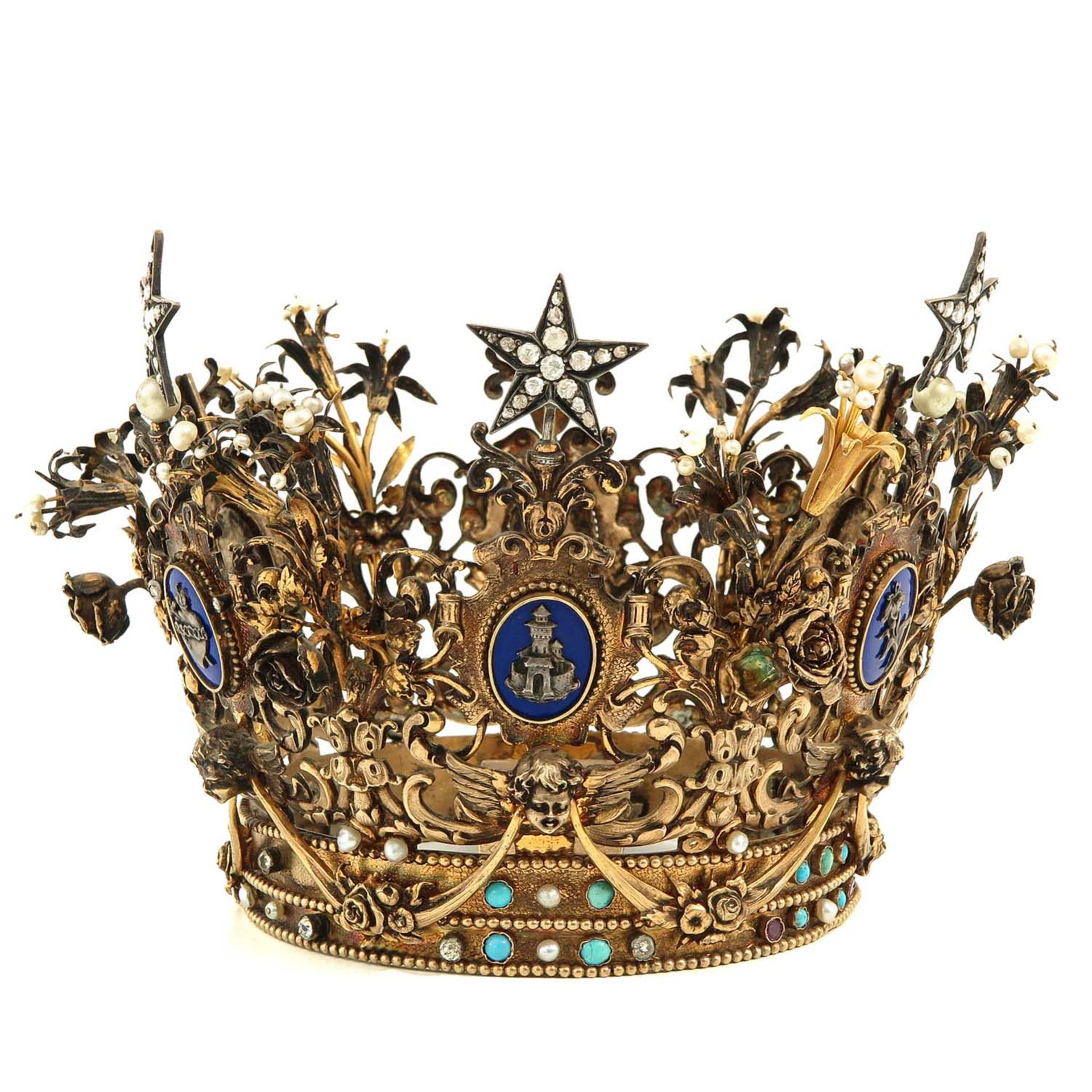 A Very Rare and Beautiful Silver and Diamond Crown