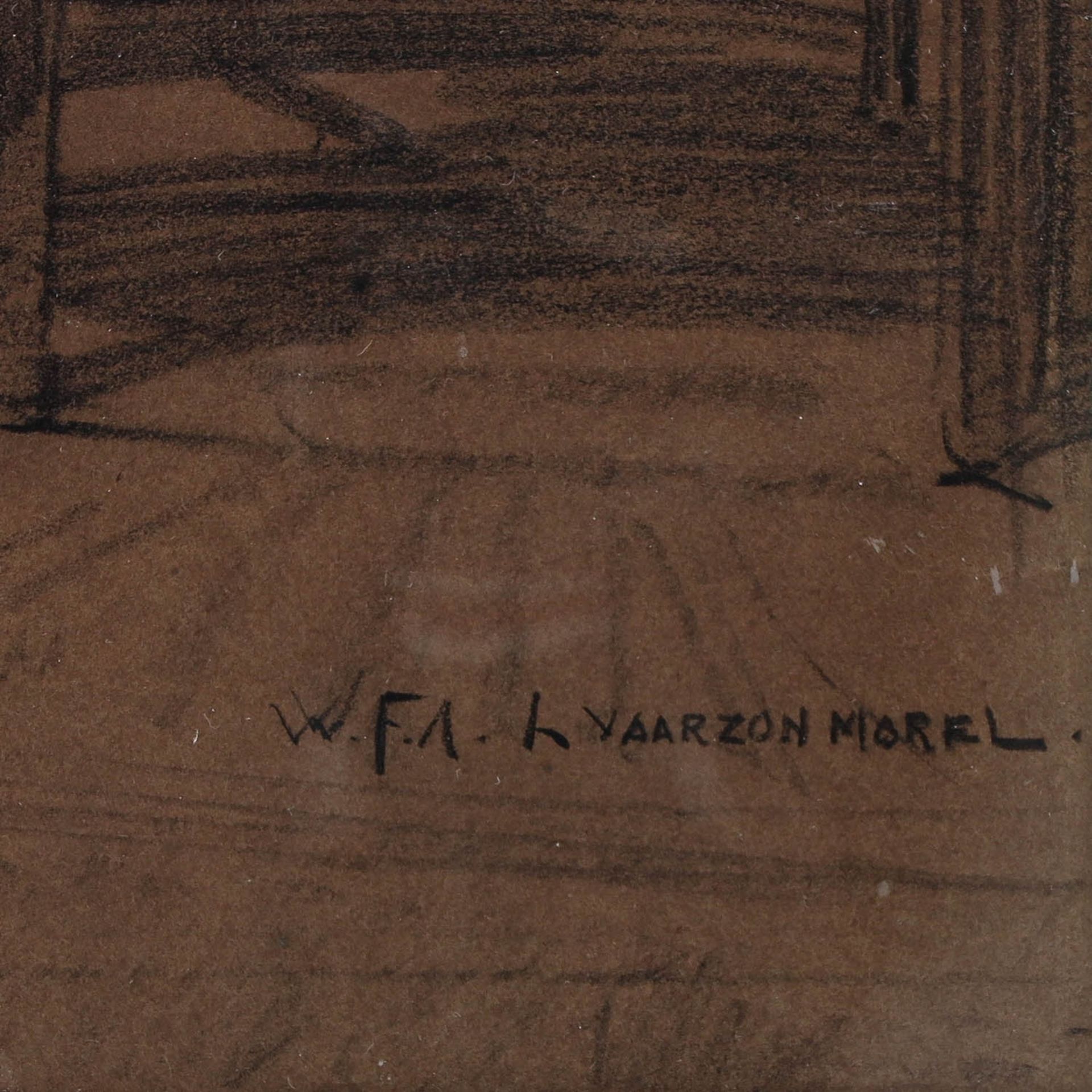 A Drawing Signed W.F.A. Vaarzon Morel - Bild 3 aus 5