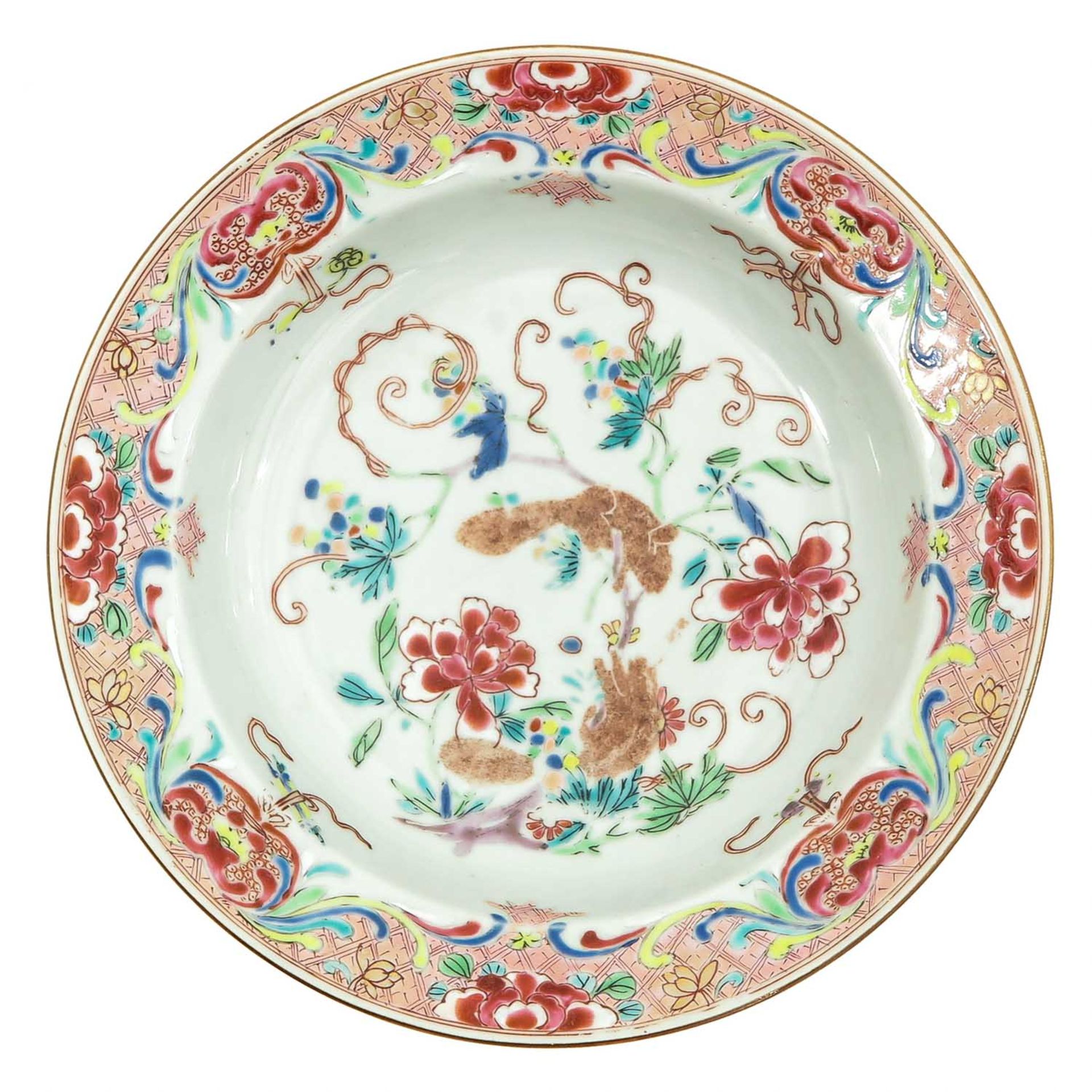 A Famille Rose Plate