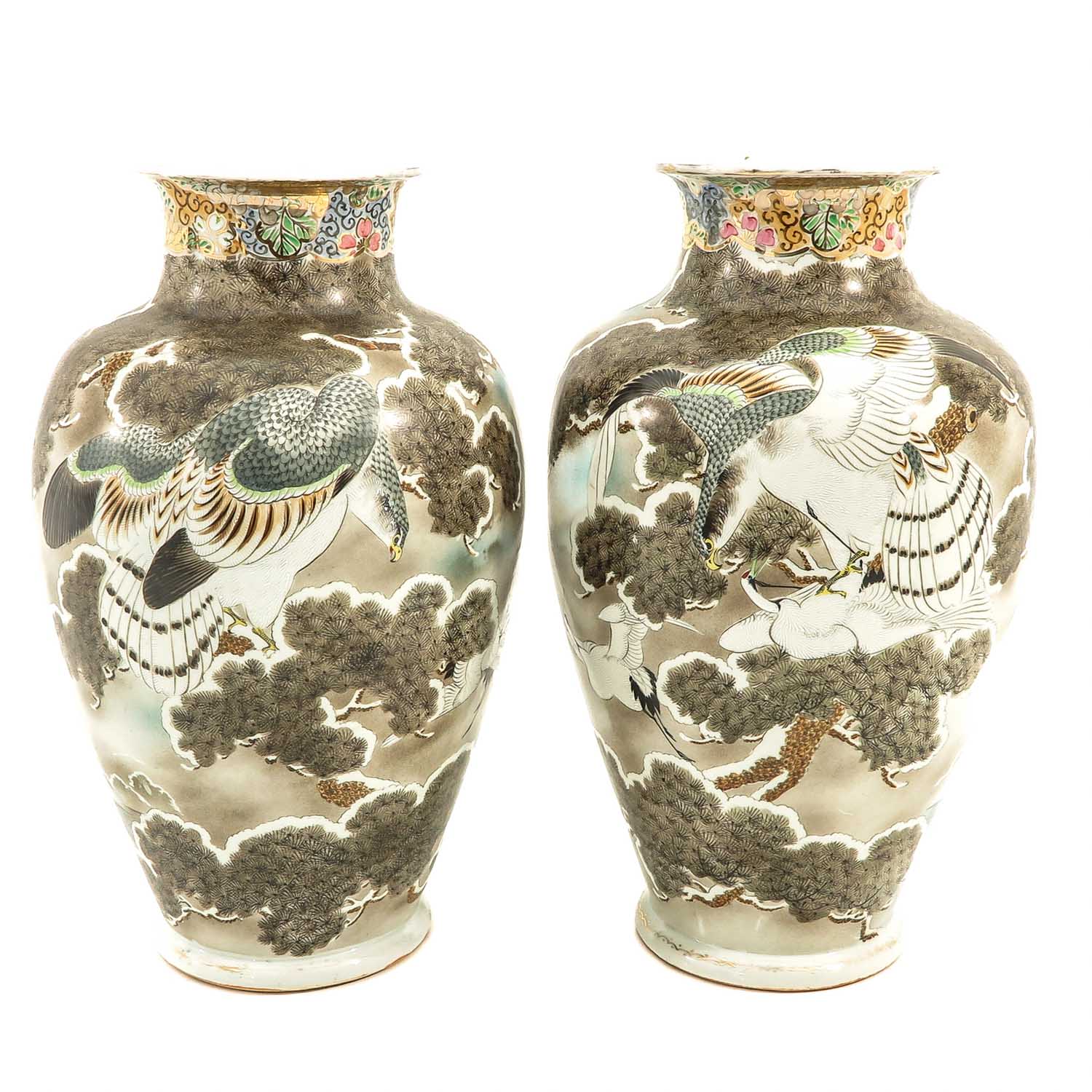 A Pair of Japanese Vases