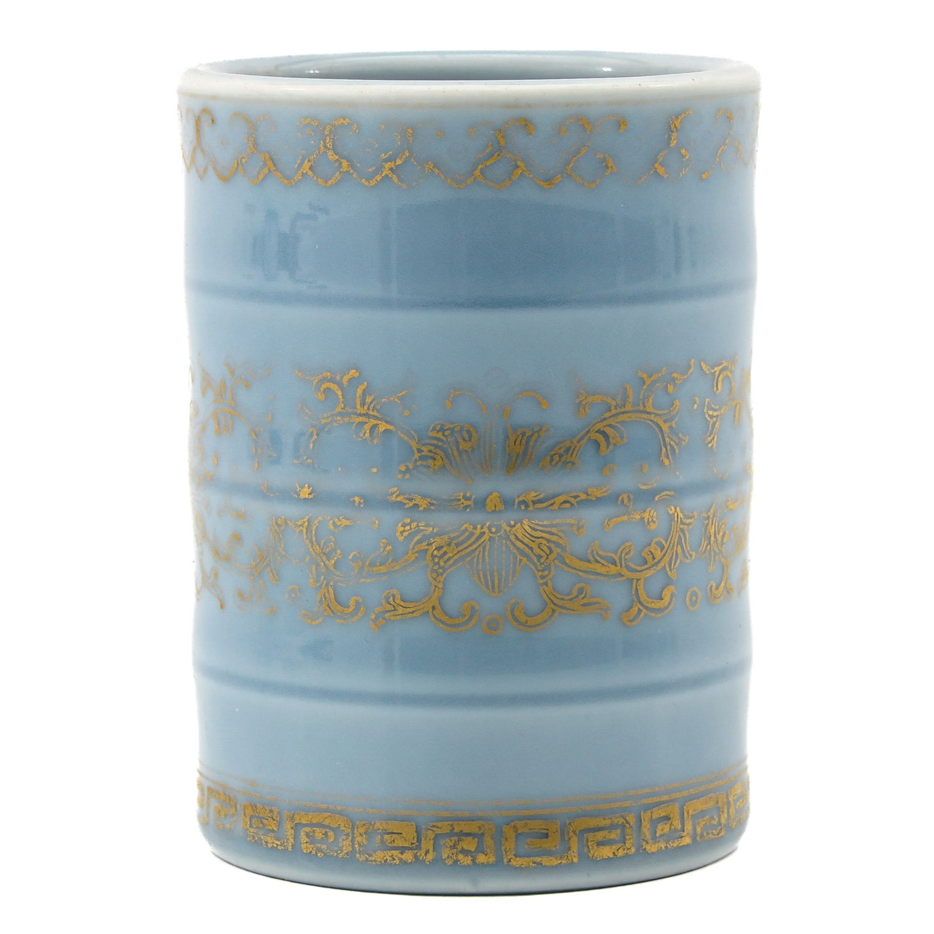 A Light Blue Glaze Brush Pot