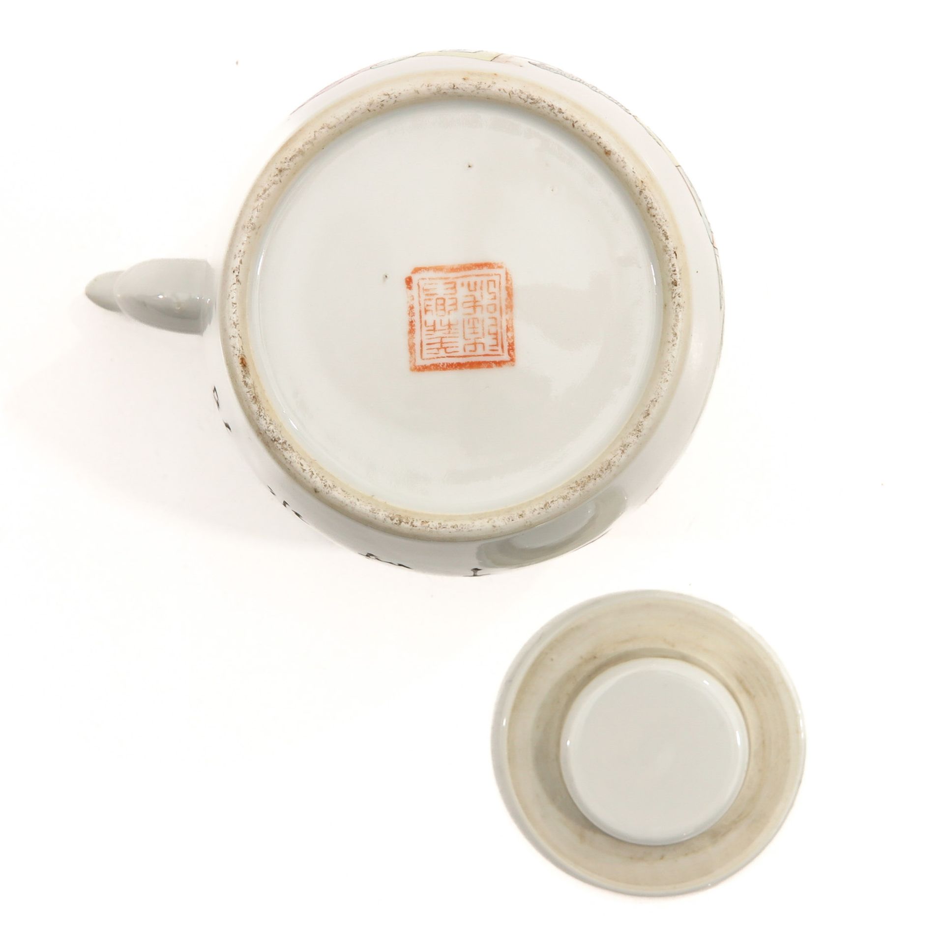 A Qianjiang Cai Famille Rose Teapot - Bild 6 aus 10