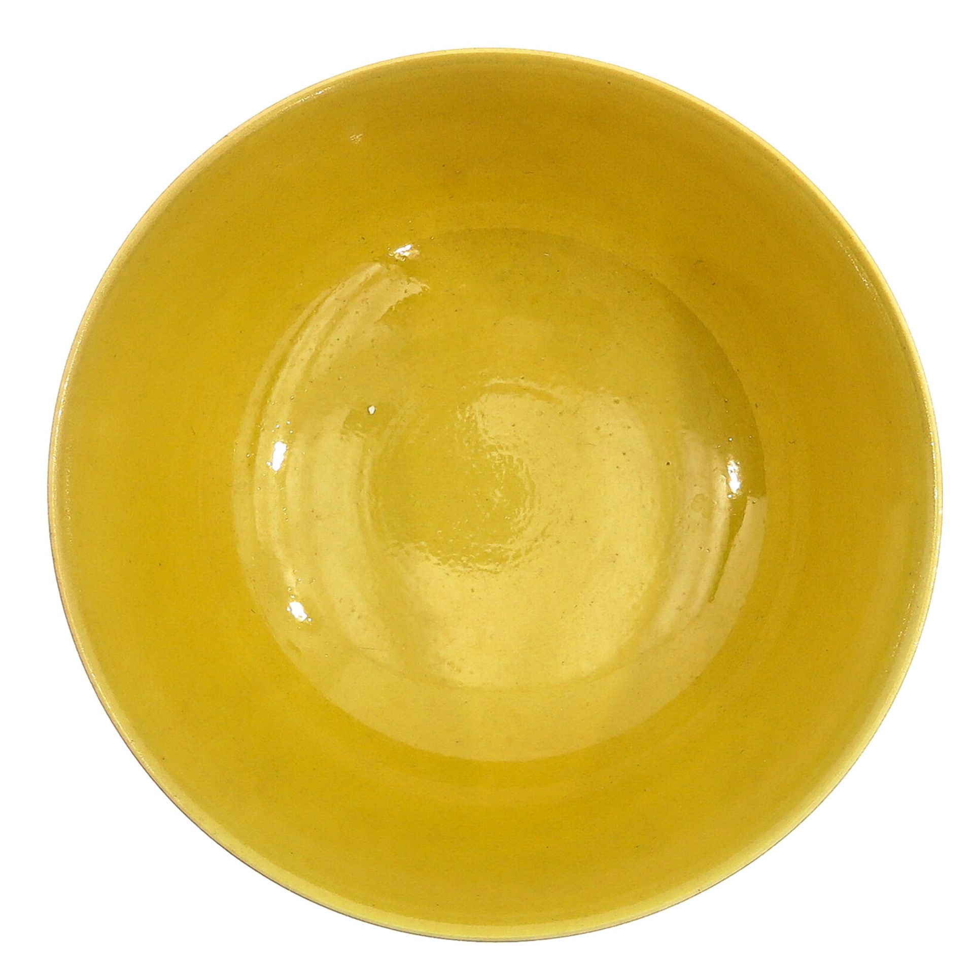 A Yellow Glaze Bowl - Image 5 of 9