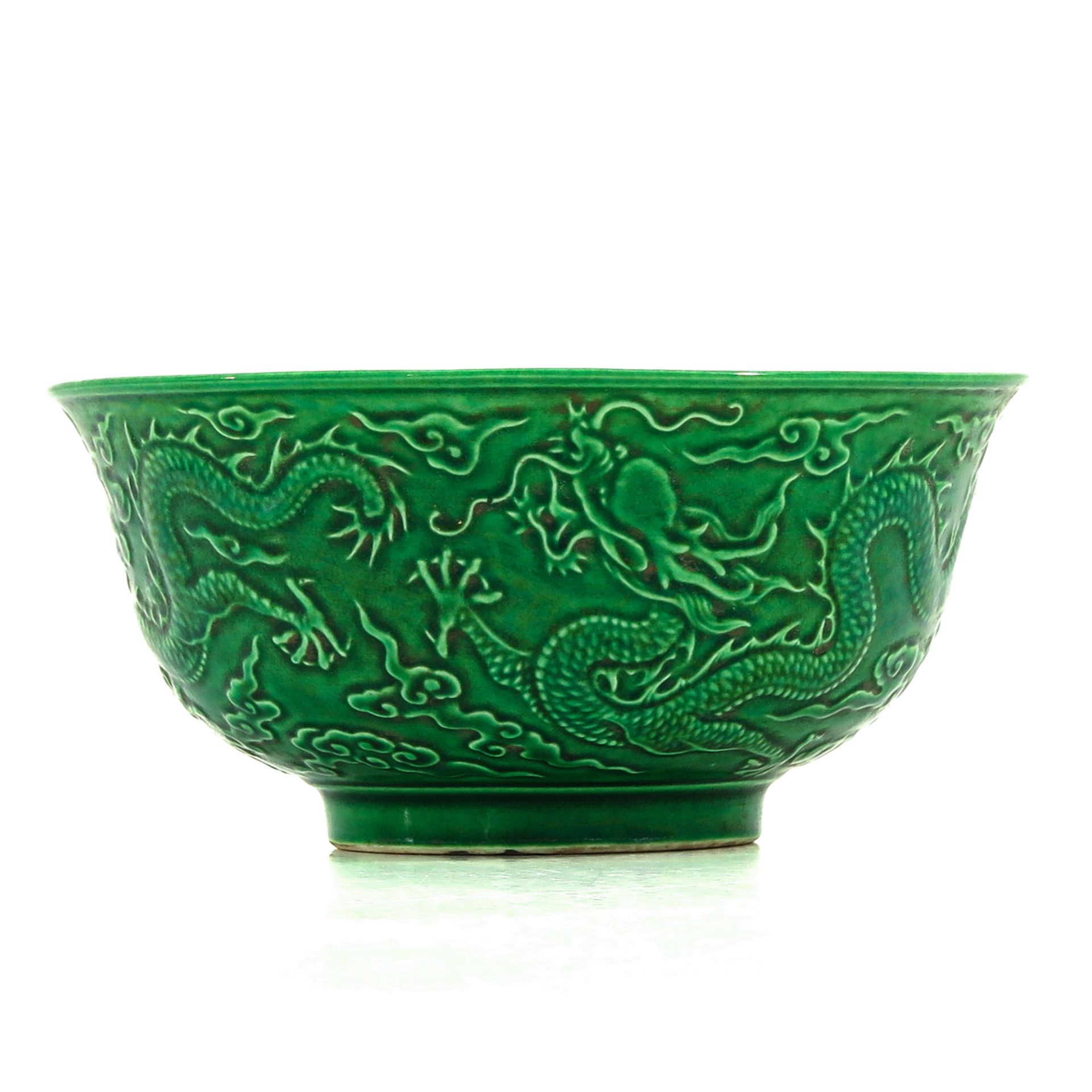 A Green Glaze Bowl - Image 3 of 10