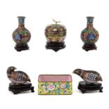 A Collection of Cloisonne Items