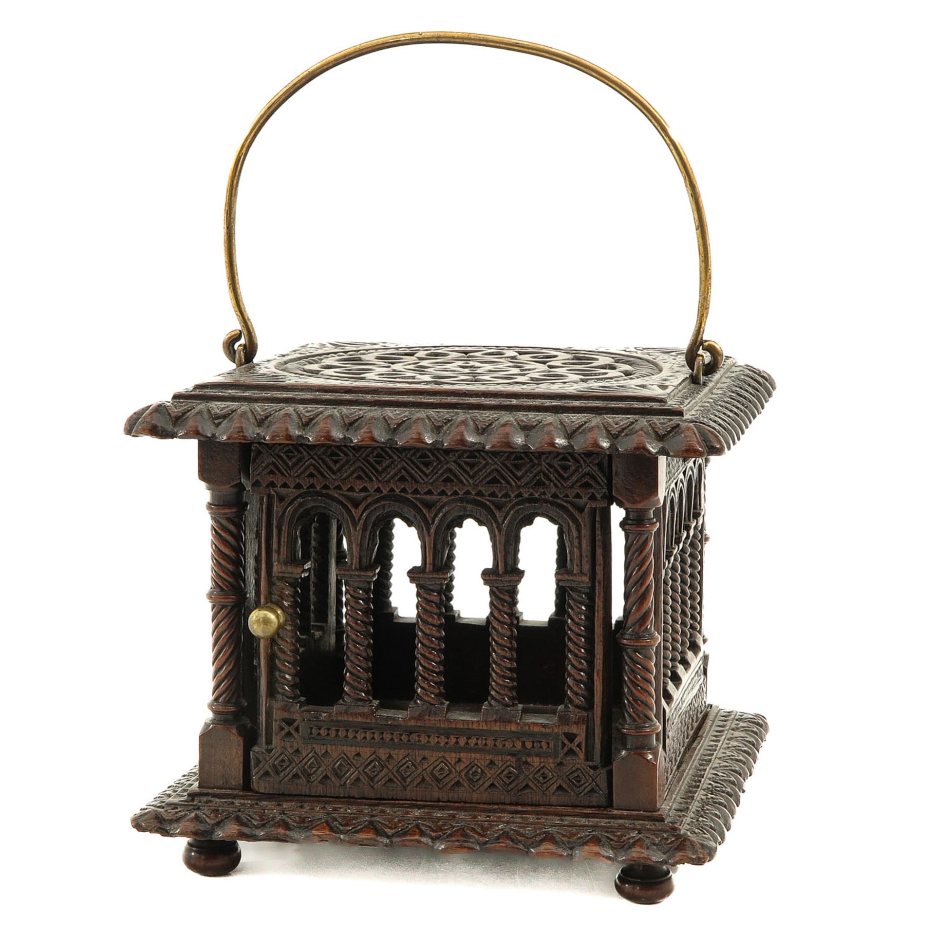 A Carved Wood Stove