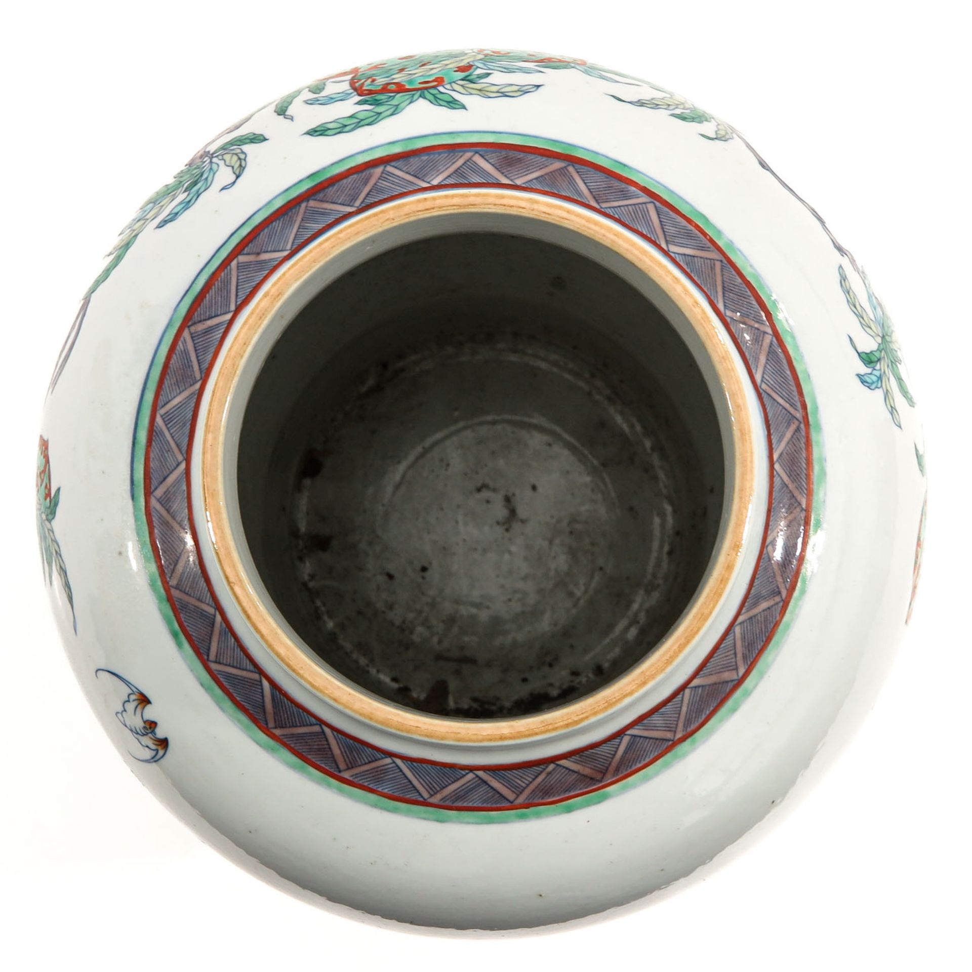 A Polychrome Decor Jar - Image 5 of 9