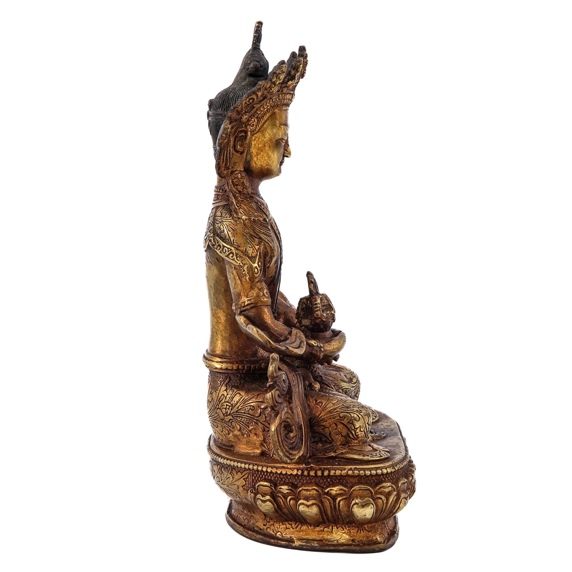A Bronze Buddha Sculpture - Bild 4 aus 10