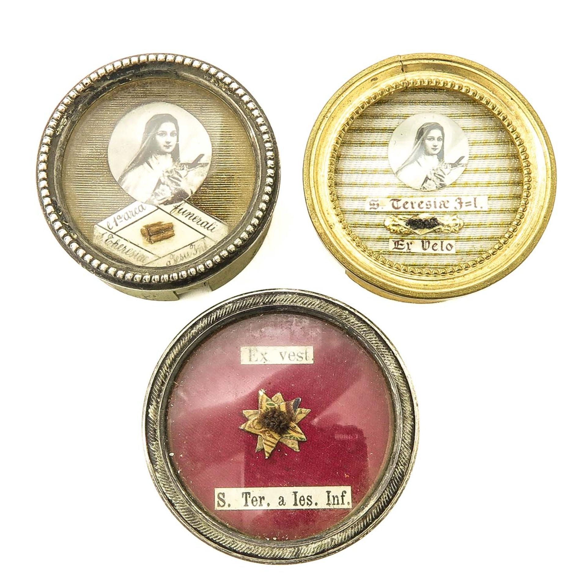 A Collection of 3 Relics from Saint Theresa