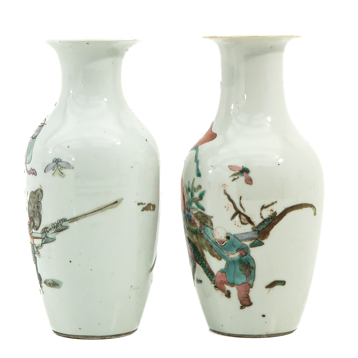 A lot of 2 Famille Rose Vases - Image 2 of 10