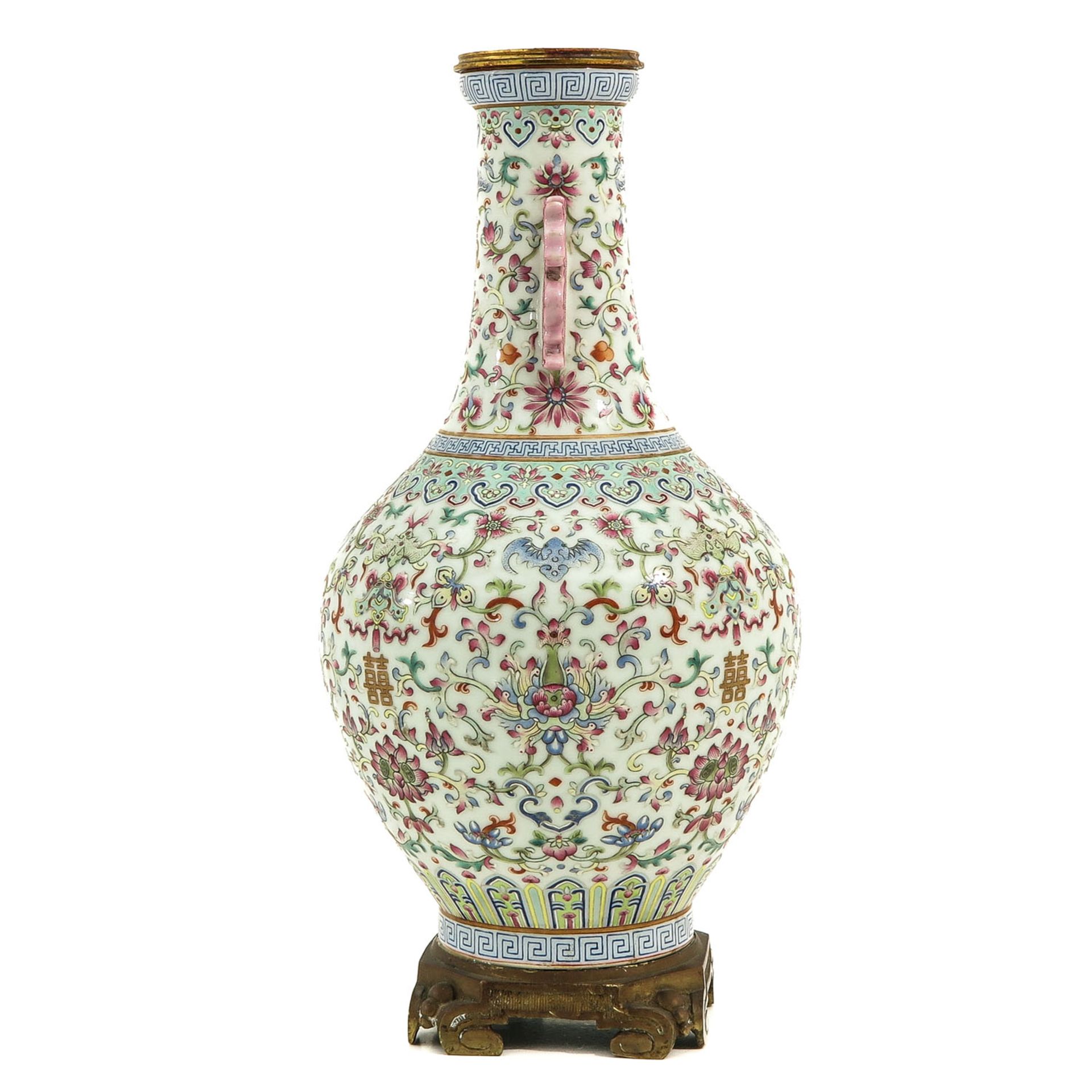 A Famille Rose Vase - Bild 2 aus 10