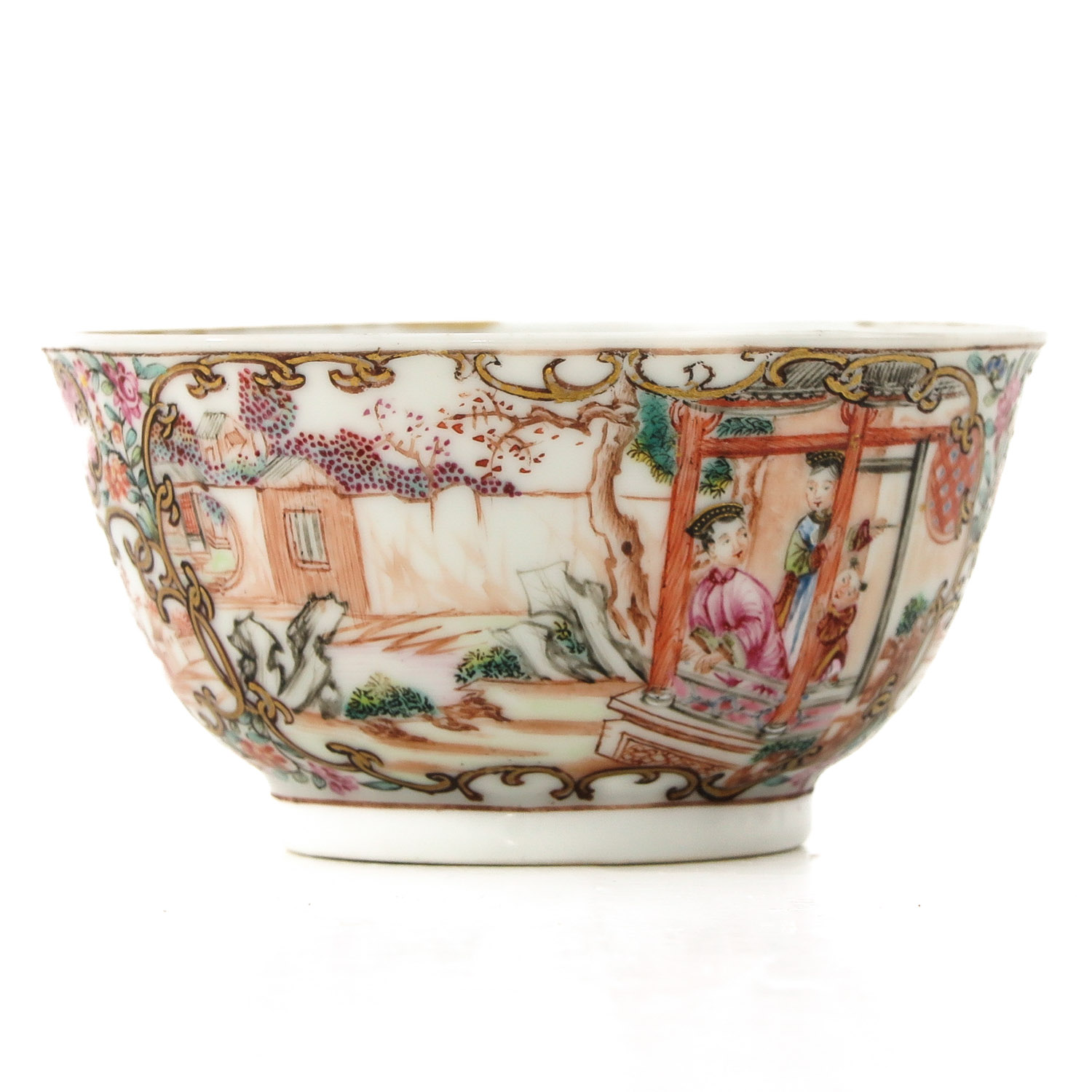 A Famille Rose Cup and Saucer - Image 3 of 10