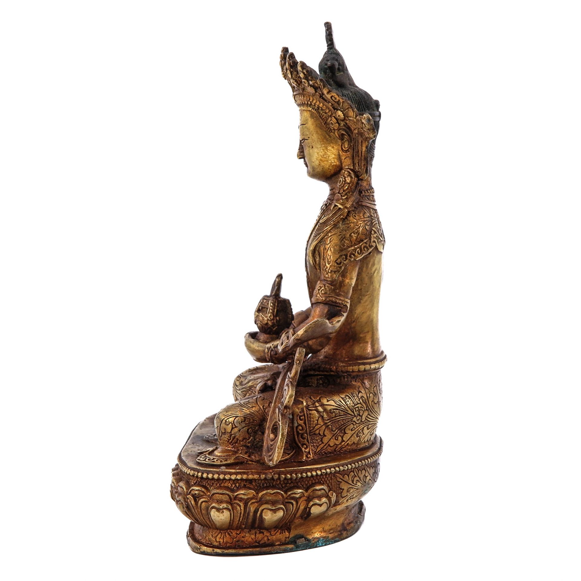 A Bronze Buddha Sculpture - Bild 2 aus 10