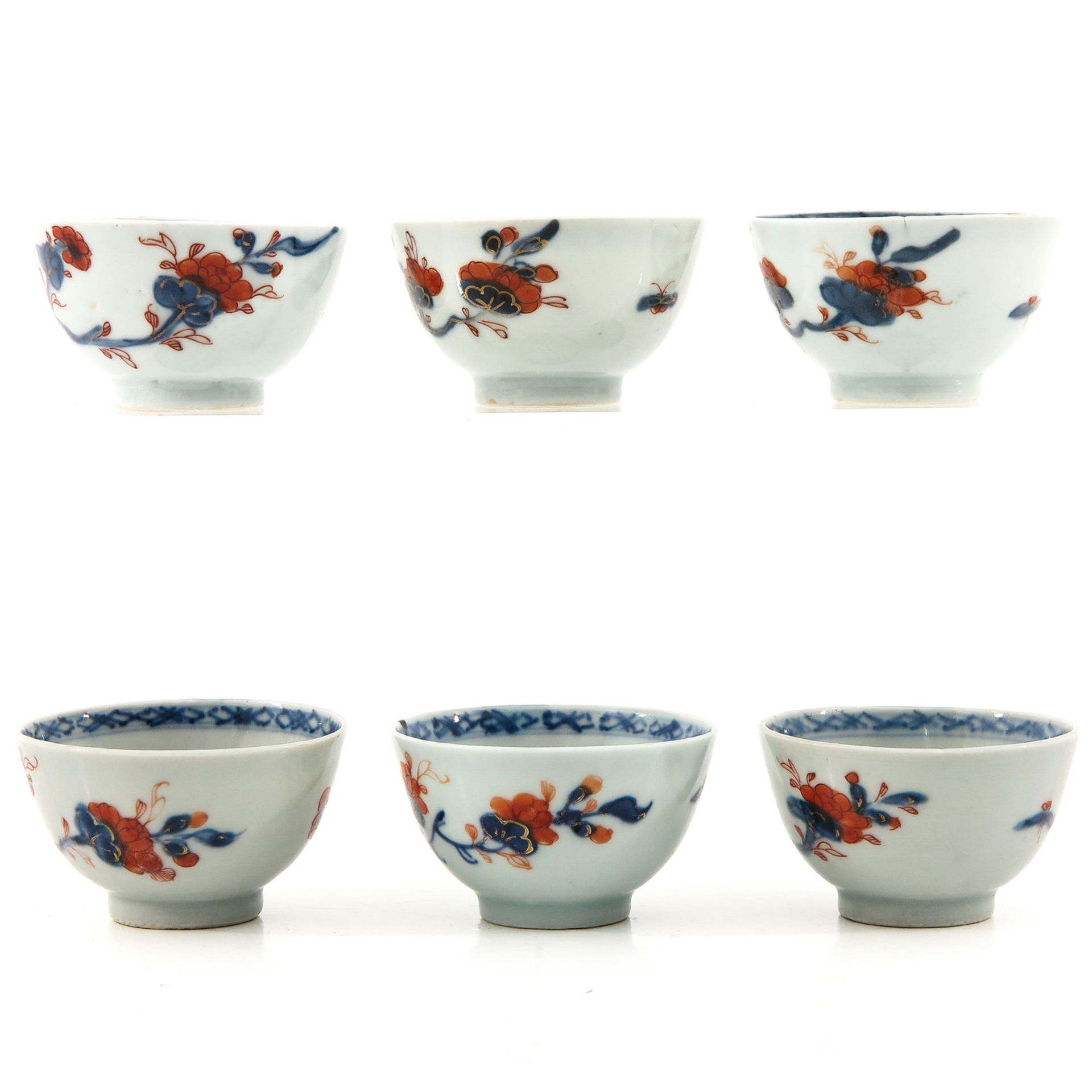 A Collection of Imari Cups and Saucers - Bild 3 aus 10