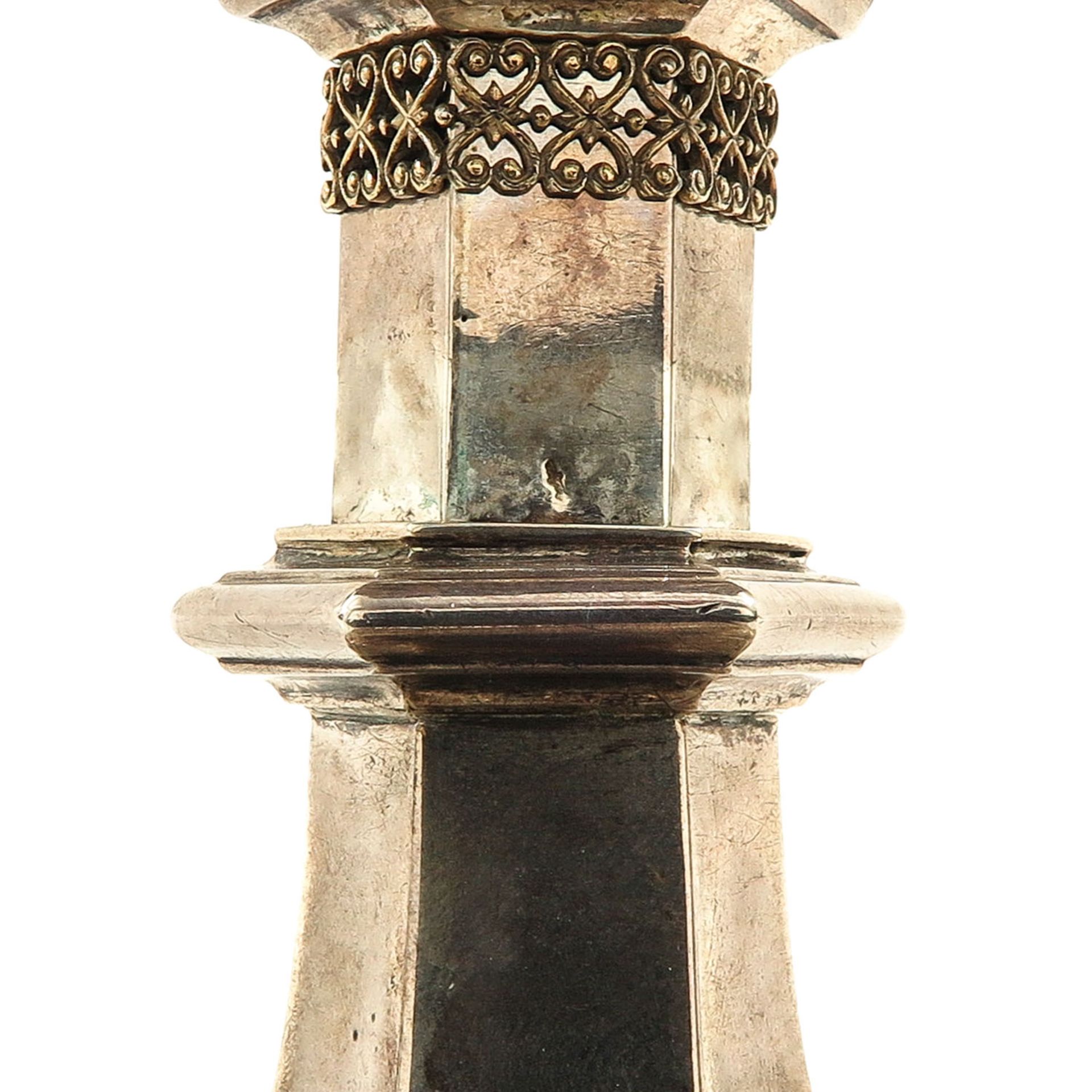 A Silver Neo Gothic Ciborium - Bild 10 aus 10