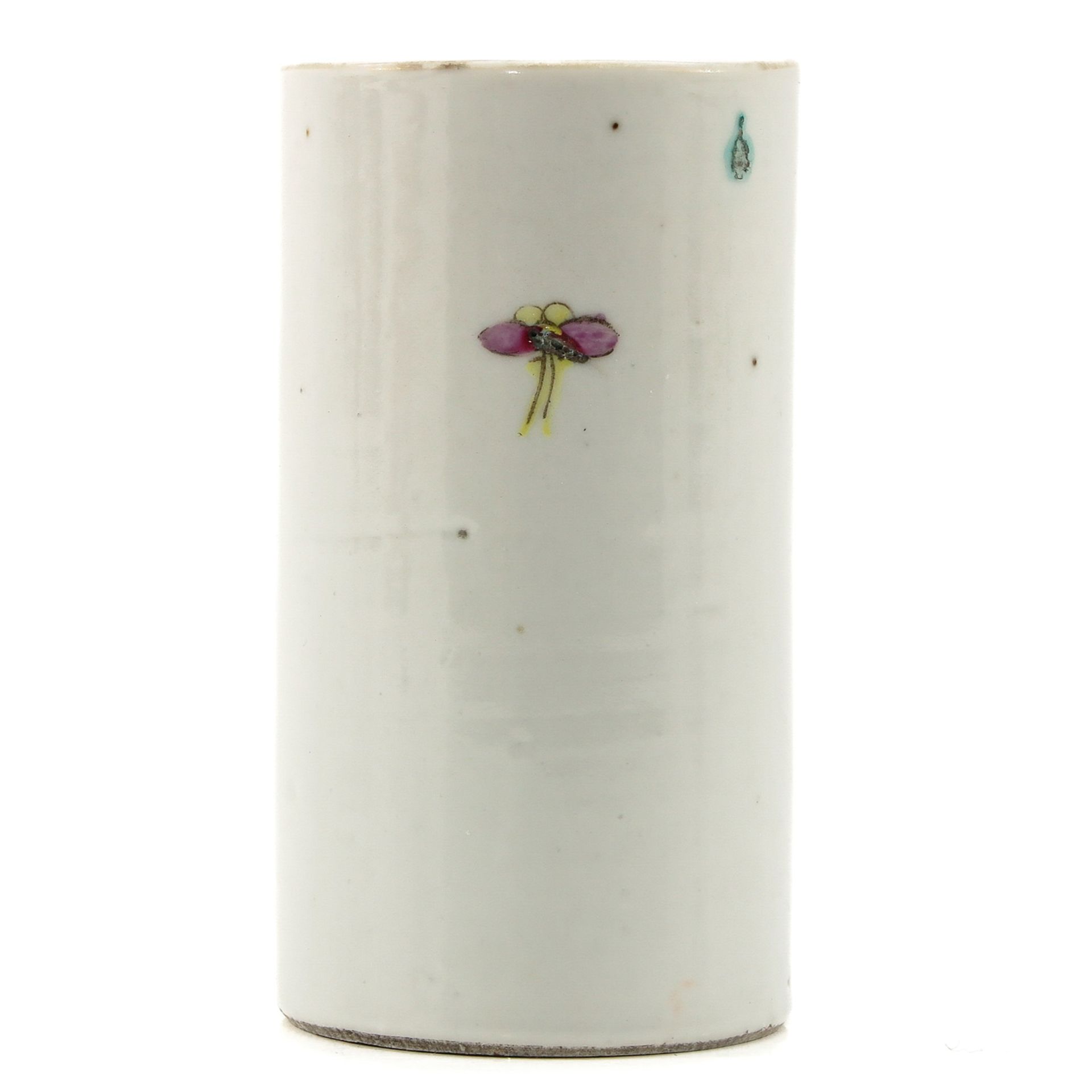 A Famille Rose Brush Pot - Image 3 of 9