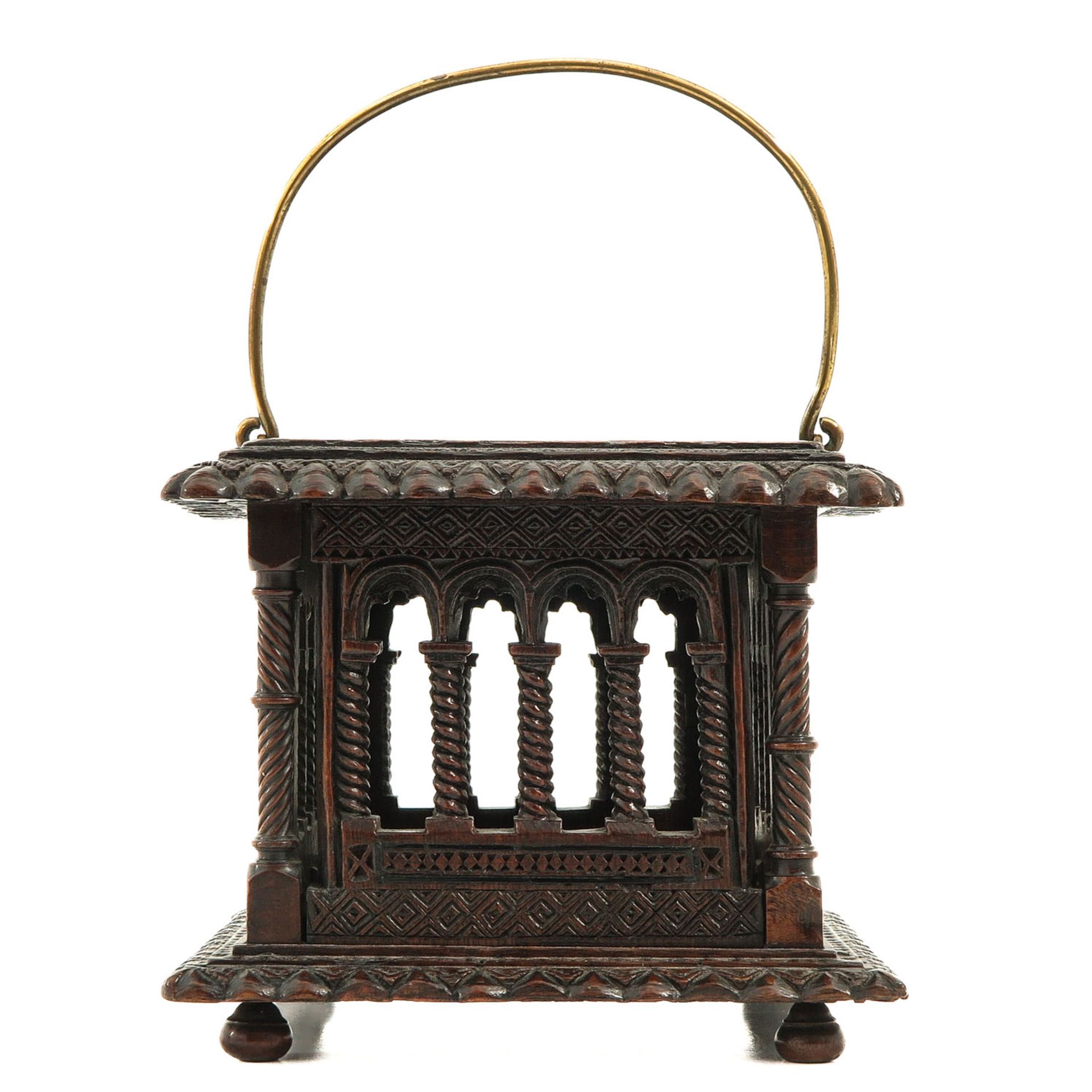 A Carved Wood Stove - Image 3 of 9