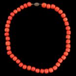 A 19th Century Red Coral Necklace