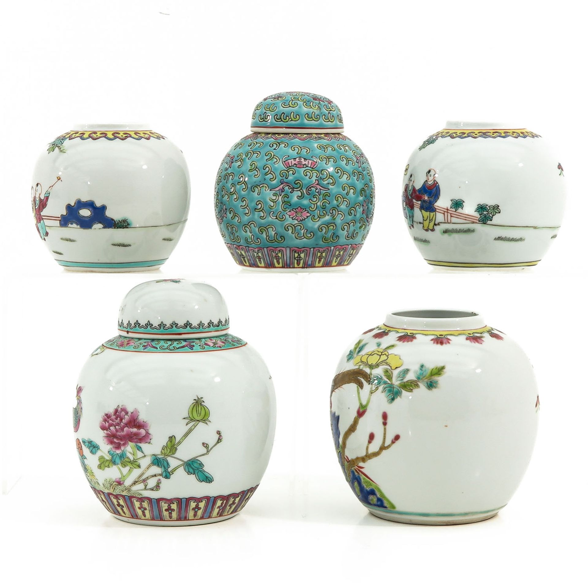A Collection of 5 Ginger Jars - Image 2 of 10