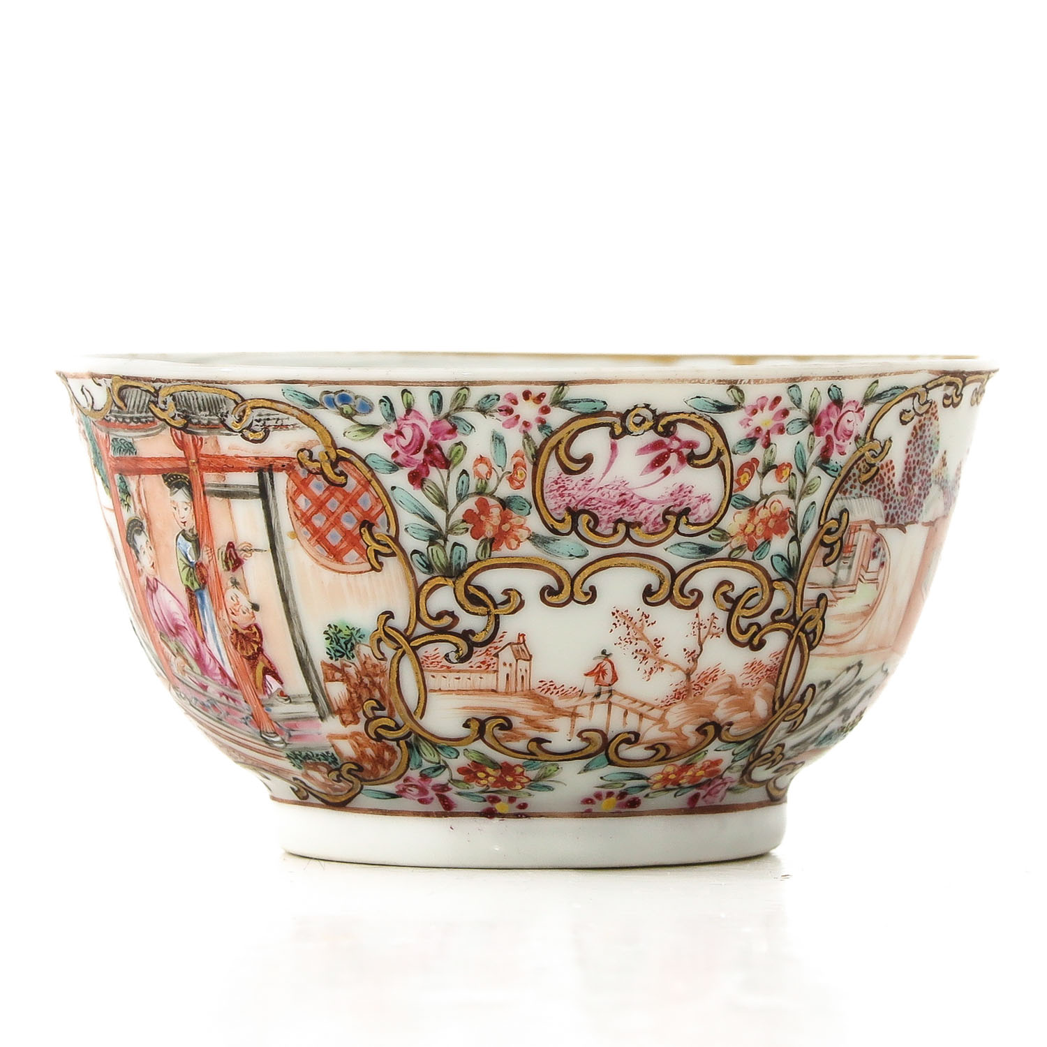 A Famille Rose Cup and Saucer - Image 4 of 10