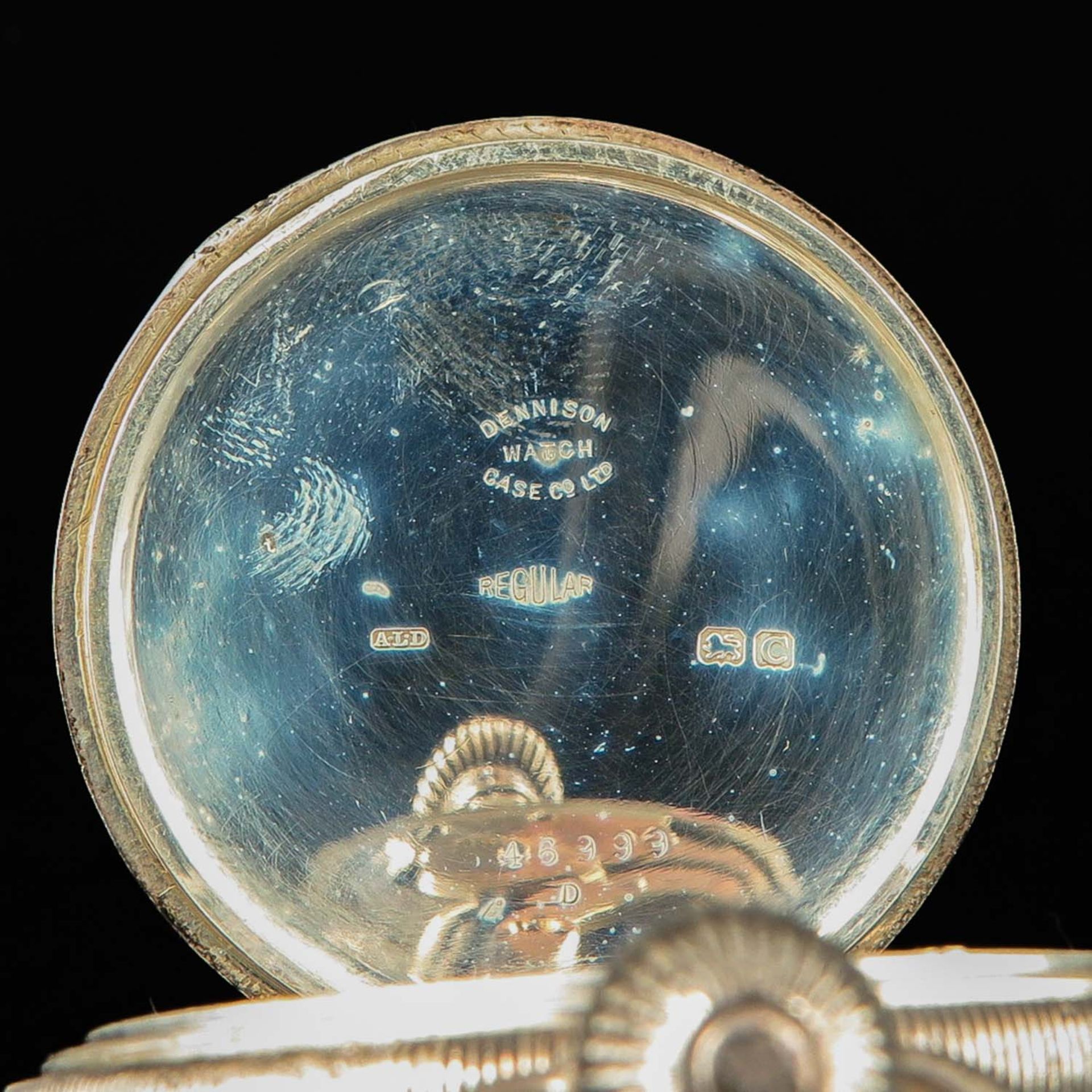A Silver Pocket Watch Signed G.H. Meylan - Image 5 of 7
