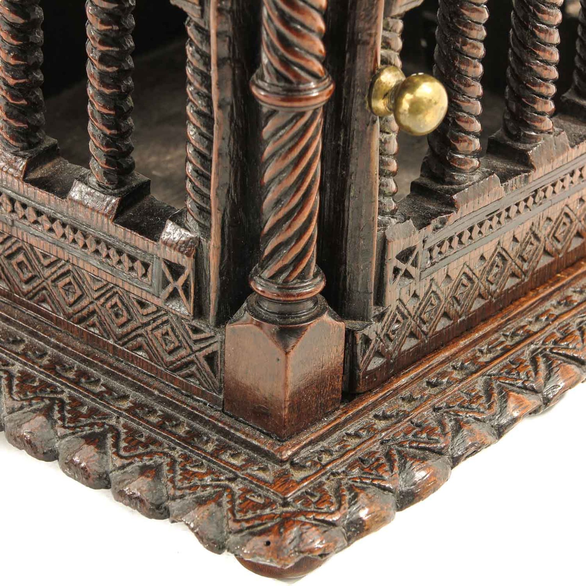 A Carved Wood Stove - Image 8 of 9