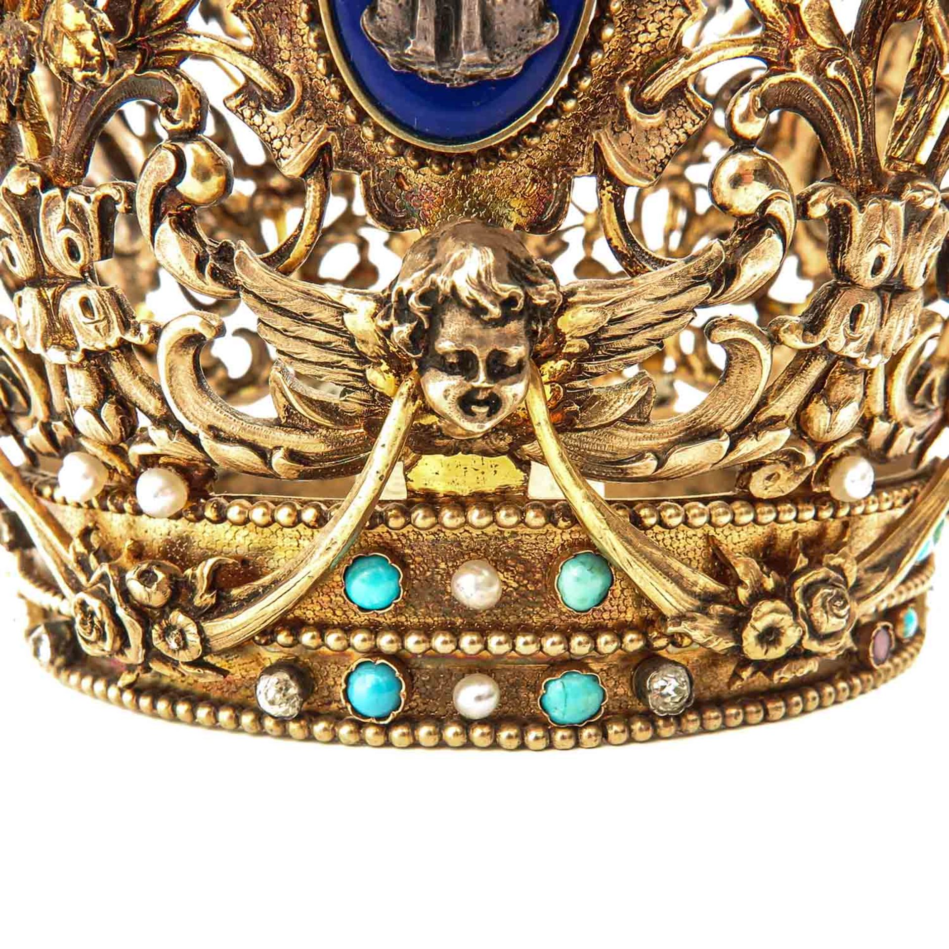 A Very Rare and Beautiful Silver and Diamond Crown - Bild 9 aus 10