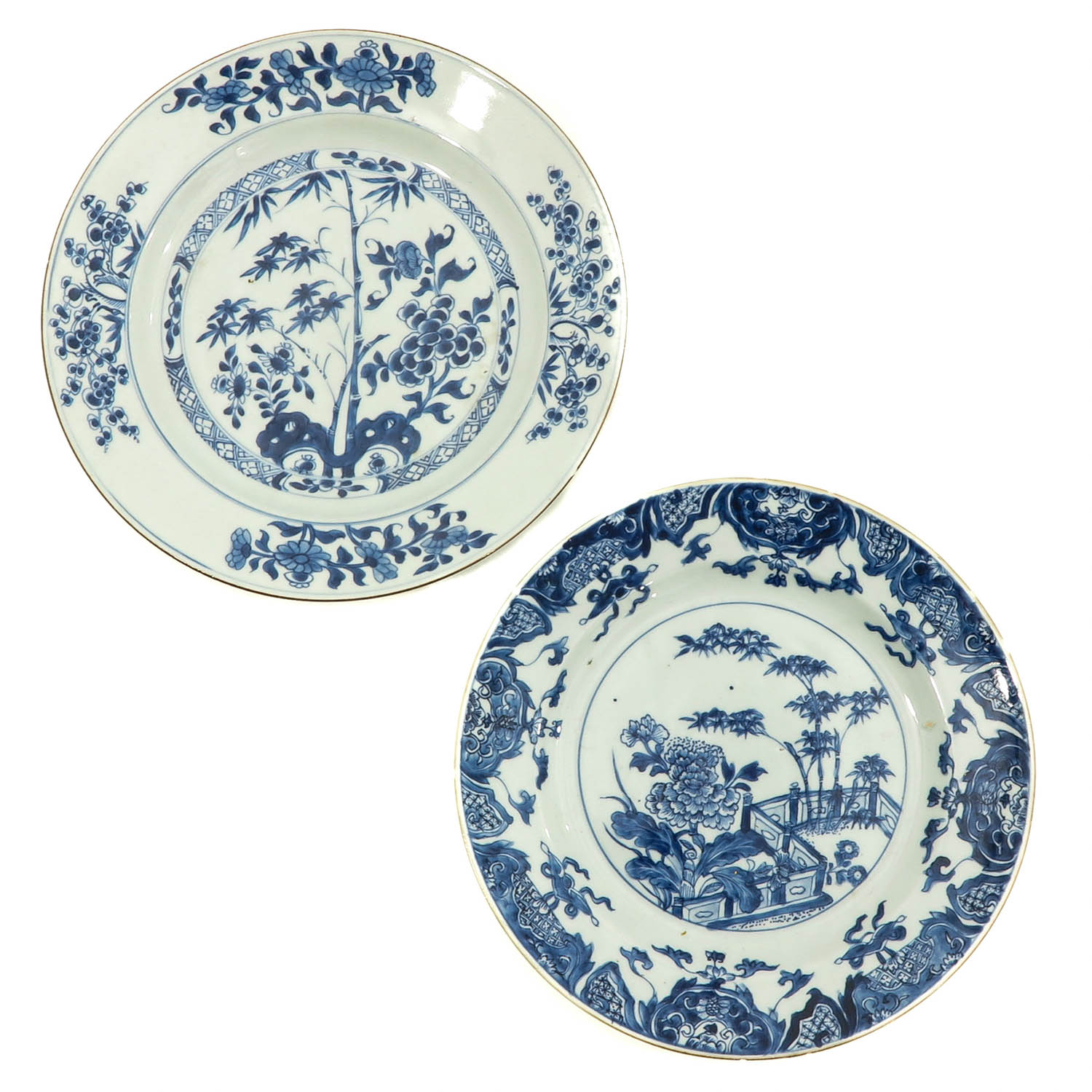 A Collection of 7 Blue and White Plates - Image 5 of 10