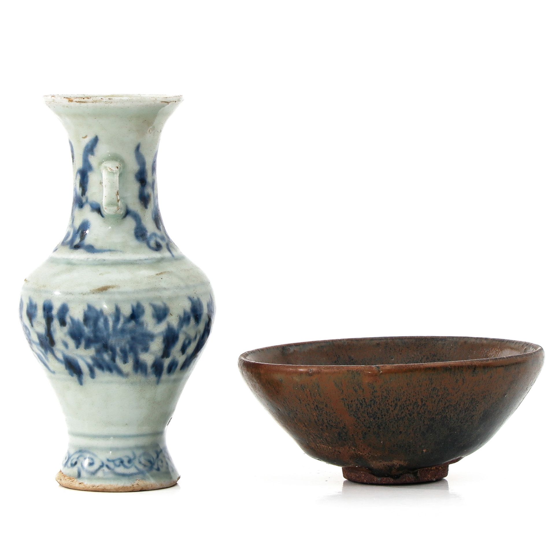 A Small Vase and Tea Bowl - Image 2 of 10