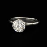 A Ladies Diamond Solitaire Ring Approximately 1 Carat