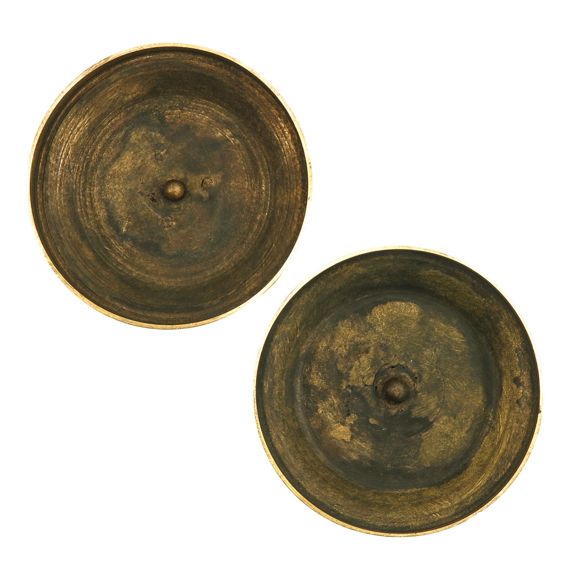 A Pair of Louis XVI Copper Candlesticks - Image 6 of 9