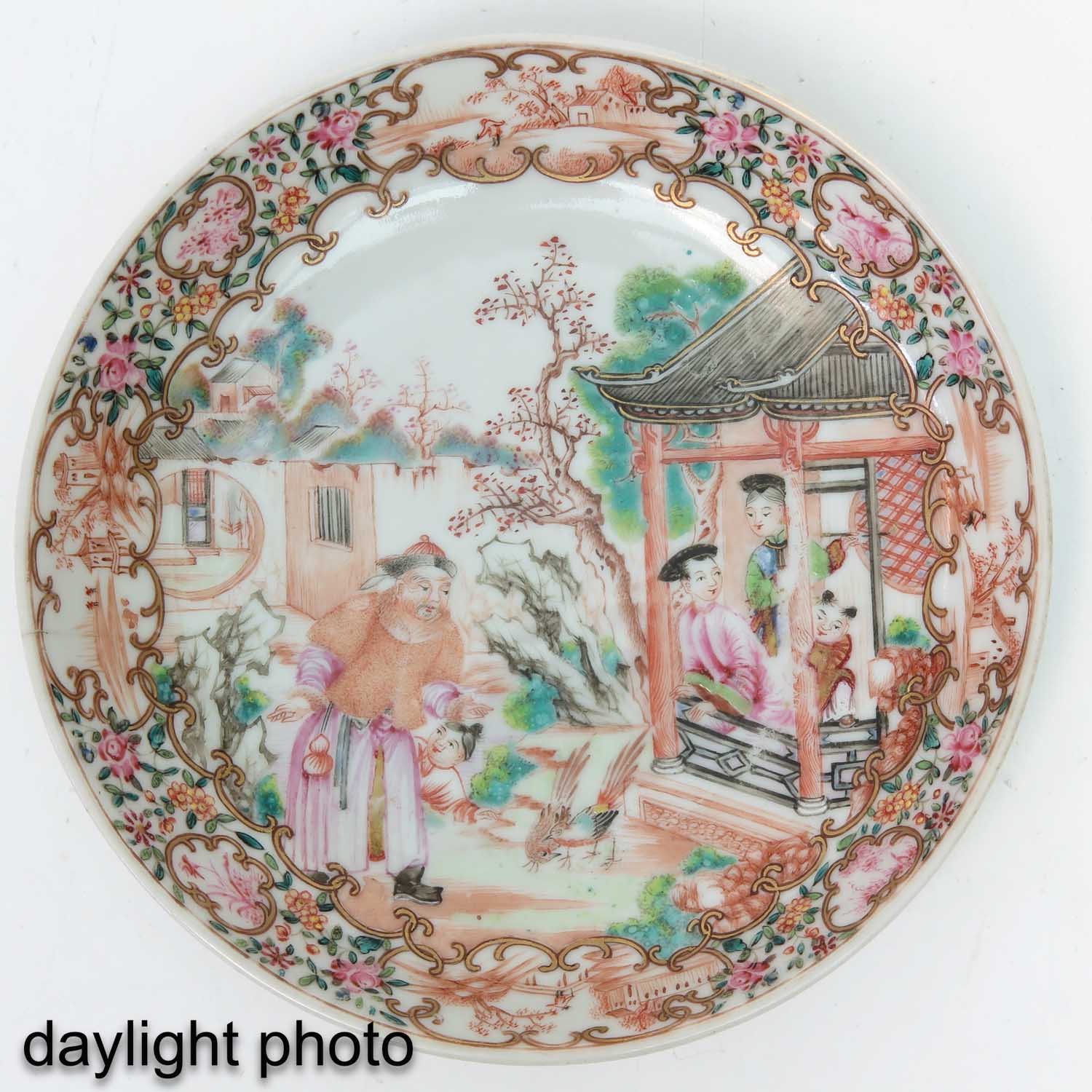 A Famille Rose Cup and Saucer - Image 9 of 10