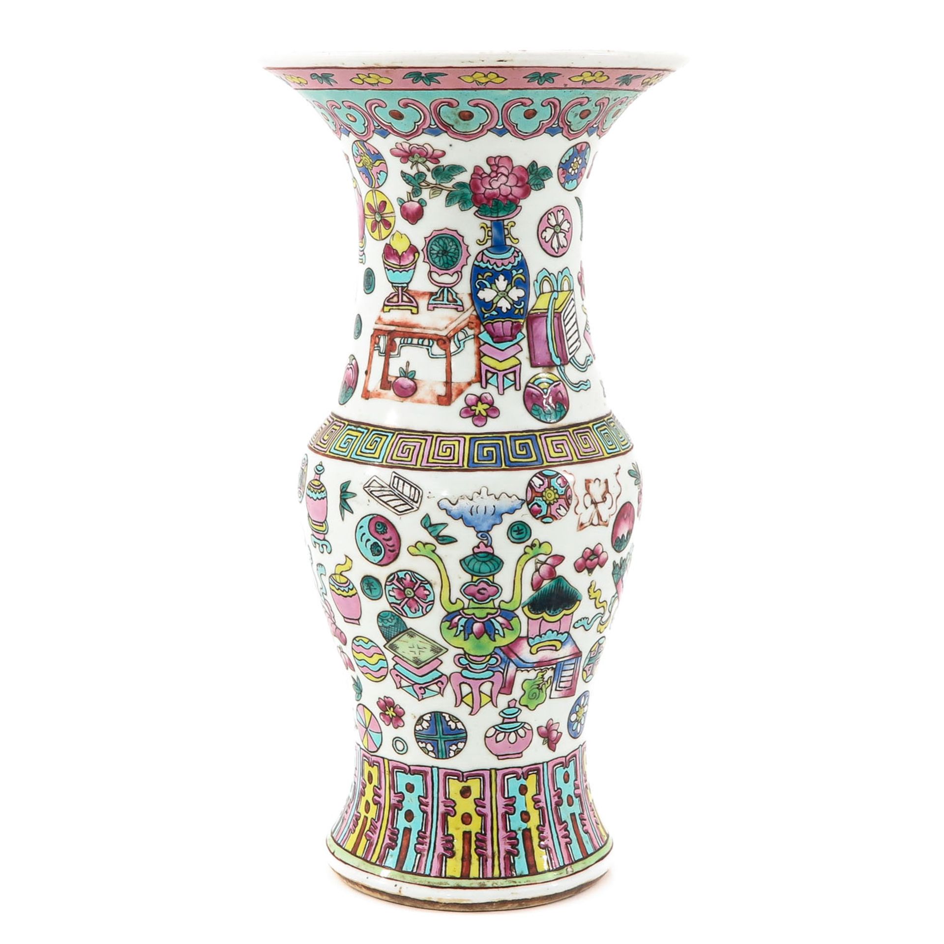 A Famille Rose Vase - Image 3 of 9