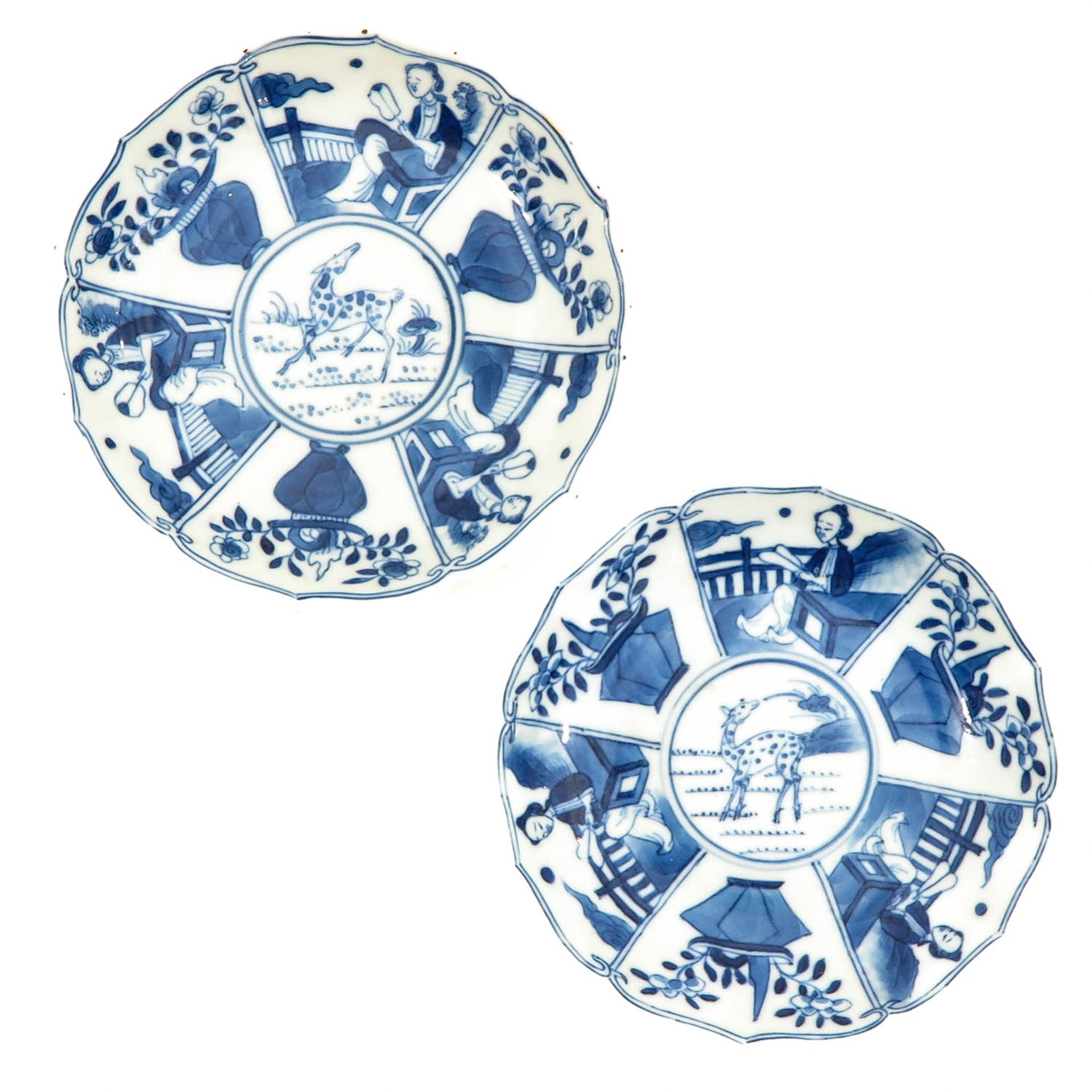 A Pair of Blue and White Cups and Saucers - Bild 7 aus 10