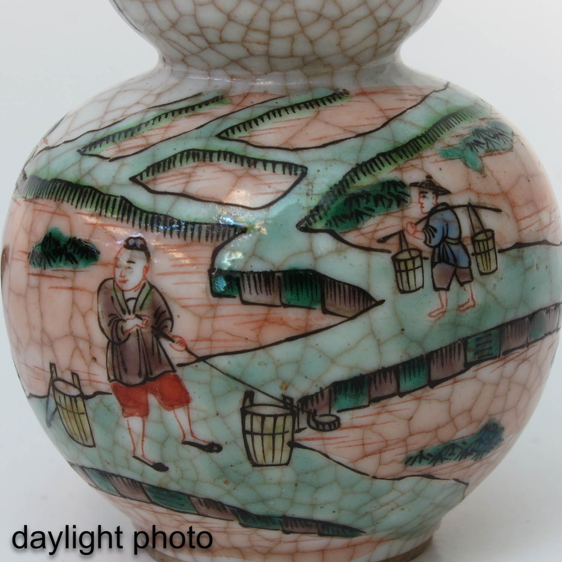 A Famille Verte Double Gourd Vase - Image 9 of 9