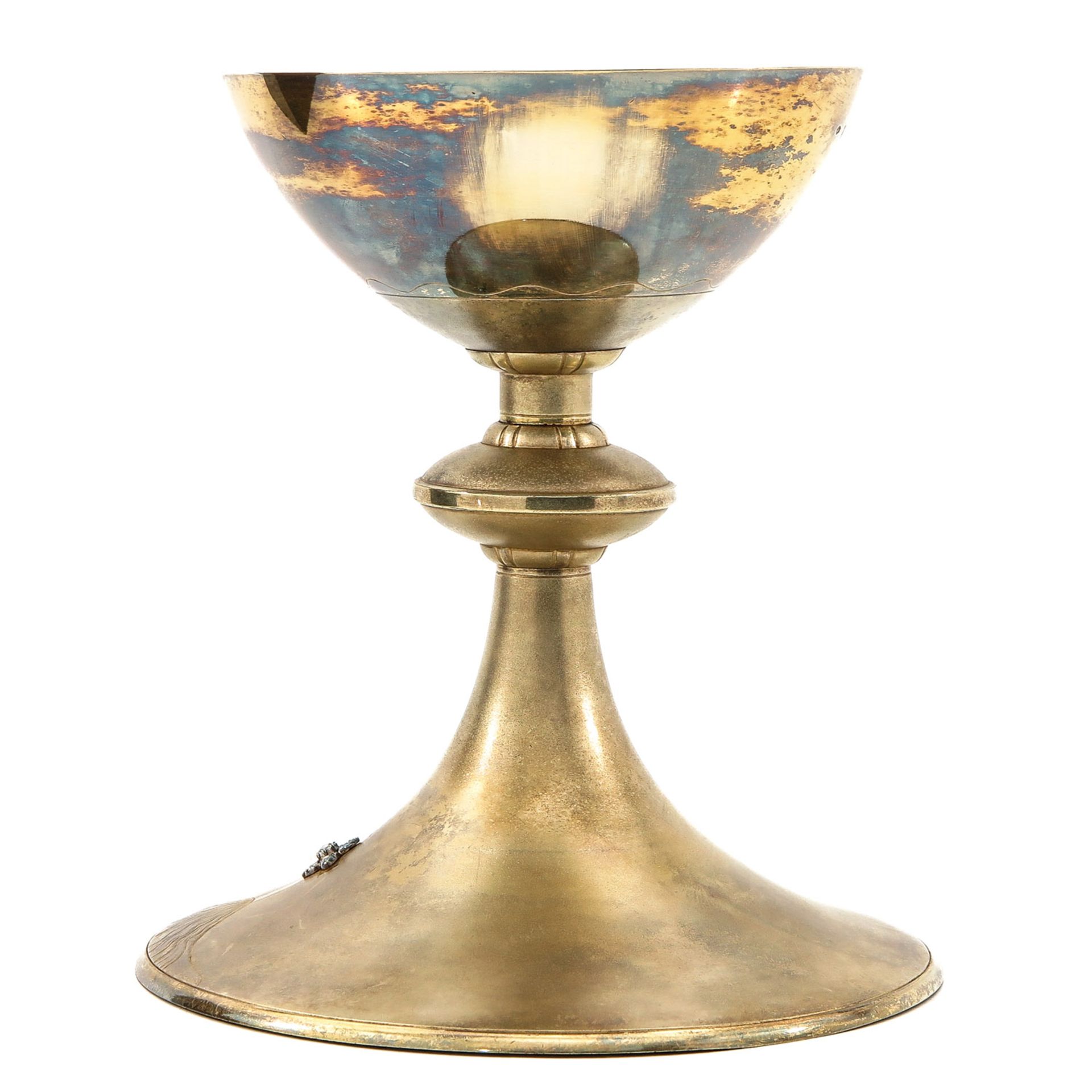 A Chalice with Silver Gilded Cuppa, Silver Paten - Bild 2 aus 10