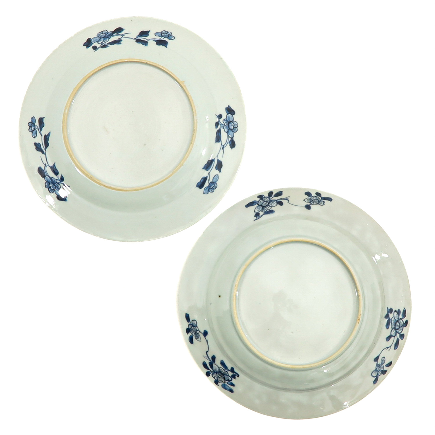 A Lot of 2 Blue and White Plates - Image 2 of 10