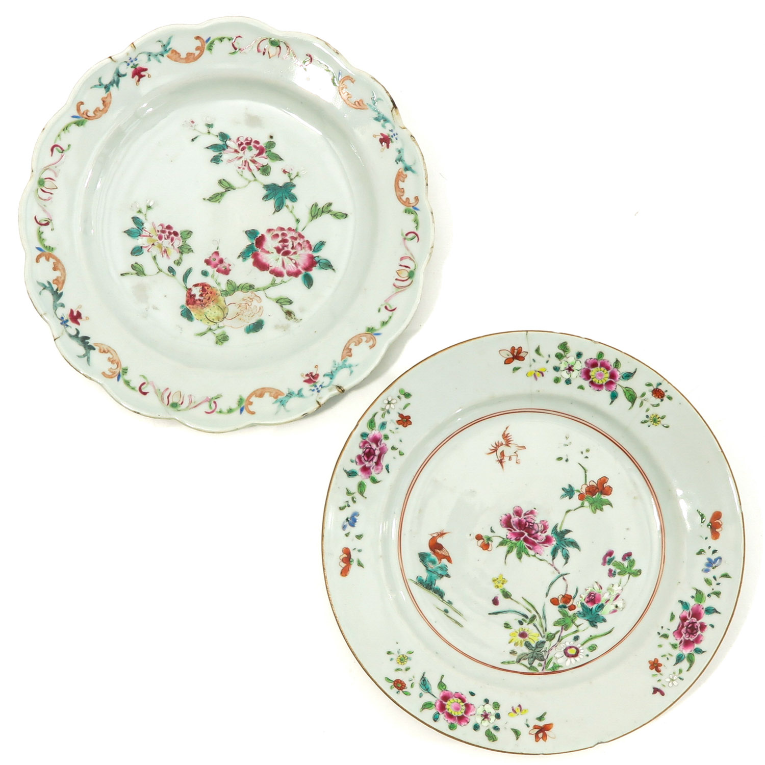 A Collection of 4 Famille Rose Plates - Image 3 of 10