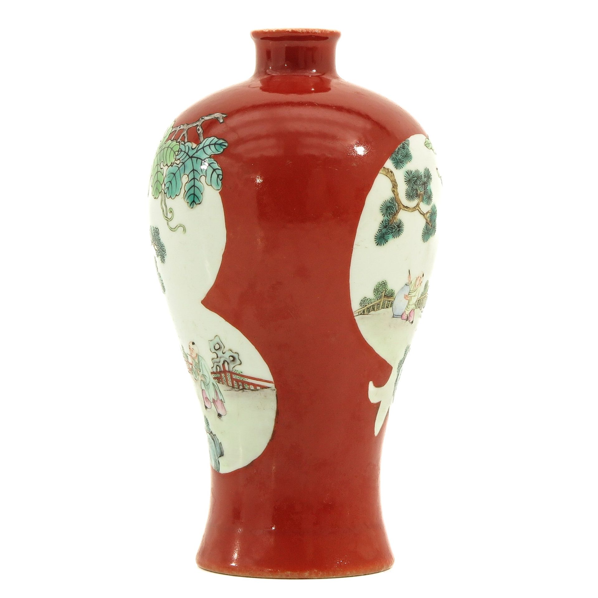 A Famille Rose Meiping Vase - Bild 4 aus 9