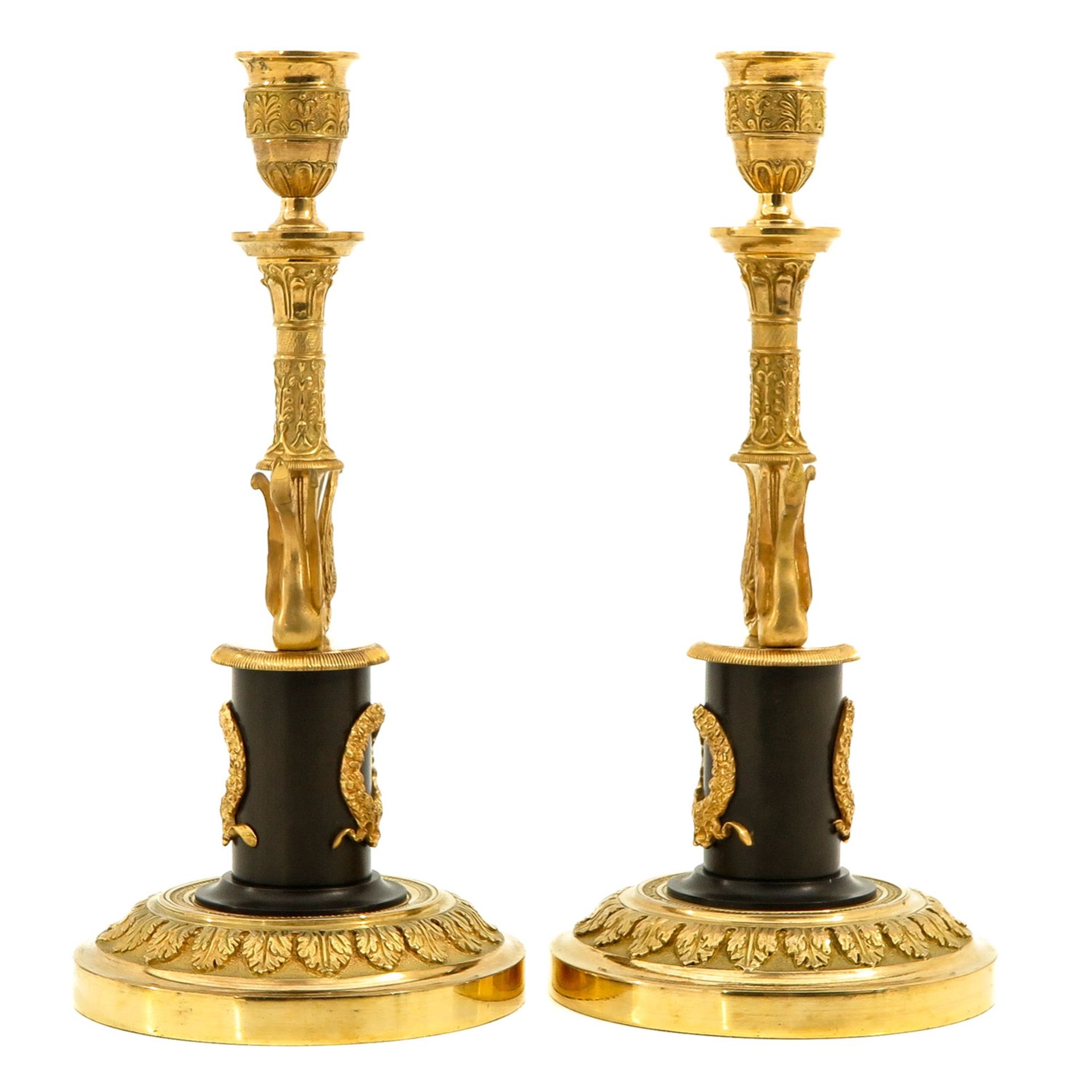 A Pair of Louis XVI Copper Candlesticks - Image 2 of 9