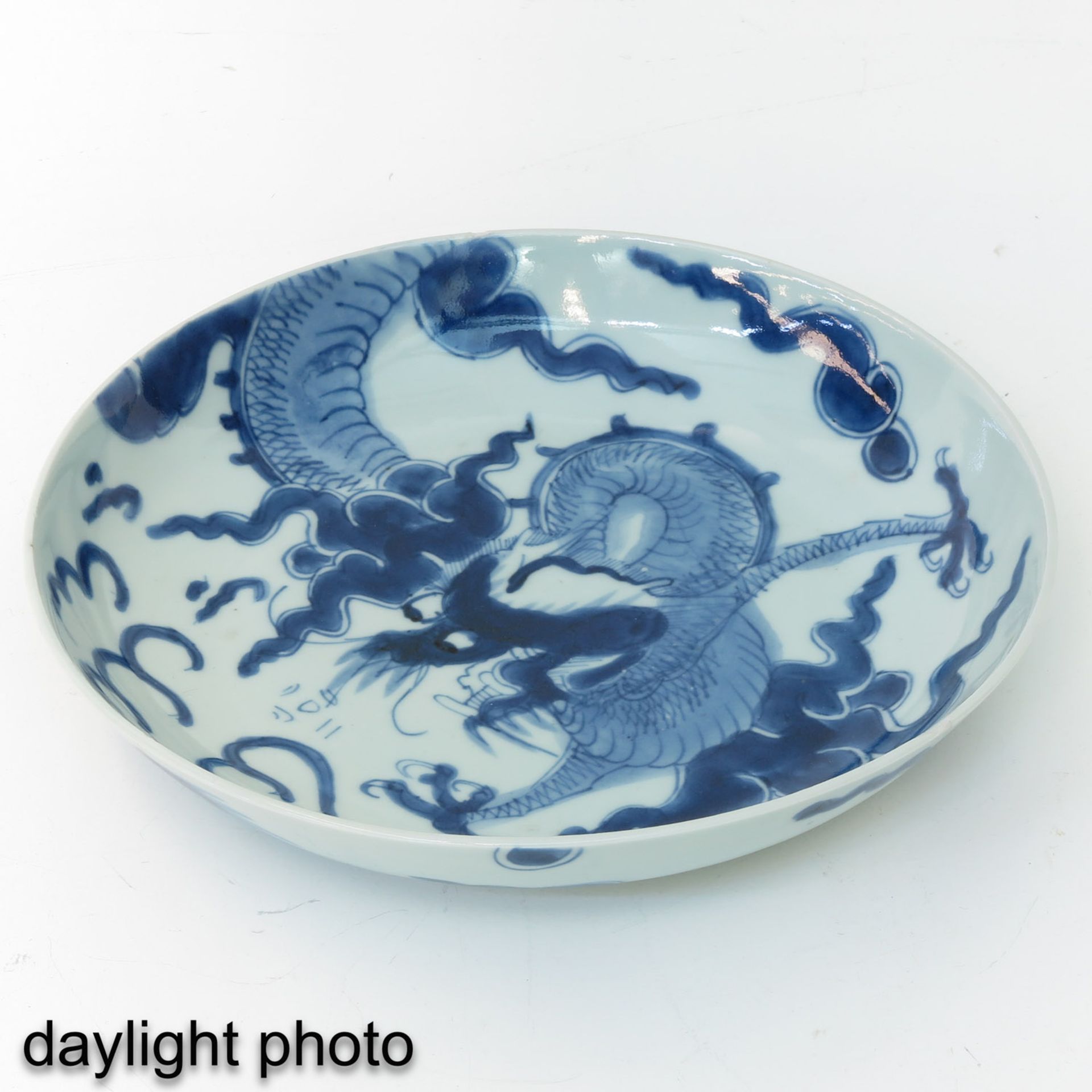 A Blue and White Dish - Image 3 of 6