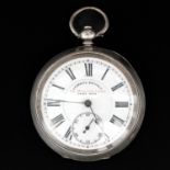 A Silver Pocket Watch Signed J.G. Graves Sheffield