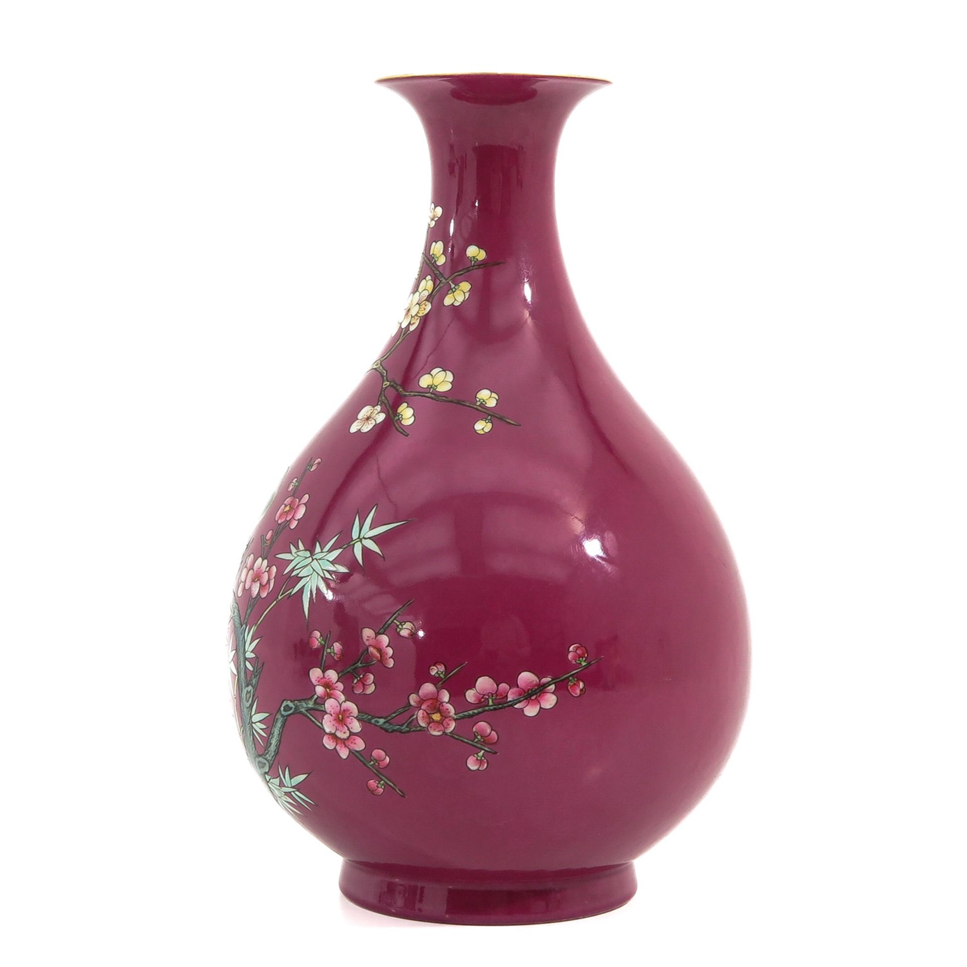 A Famille Rose Vase - Bild 2 aus 10