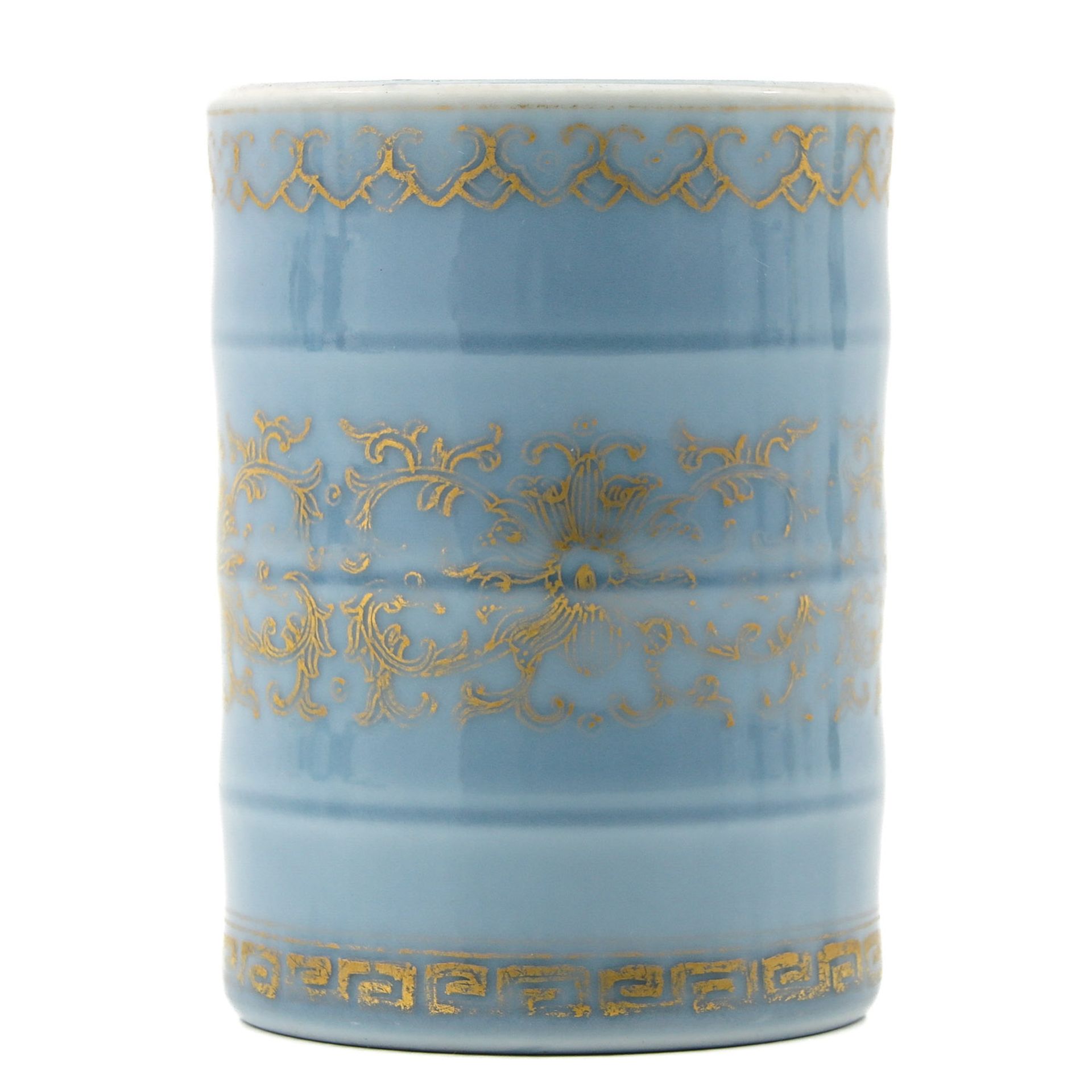 A Light Blue Glaze Brush Pot - Image 3 of 10