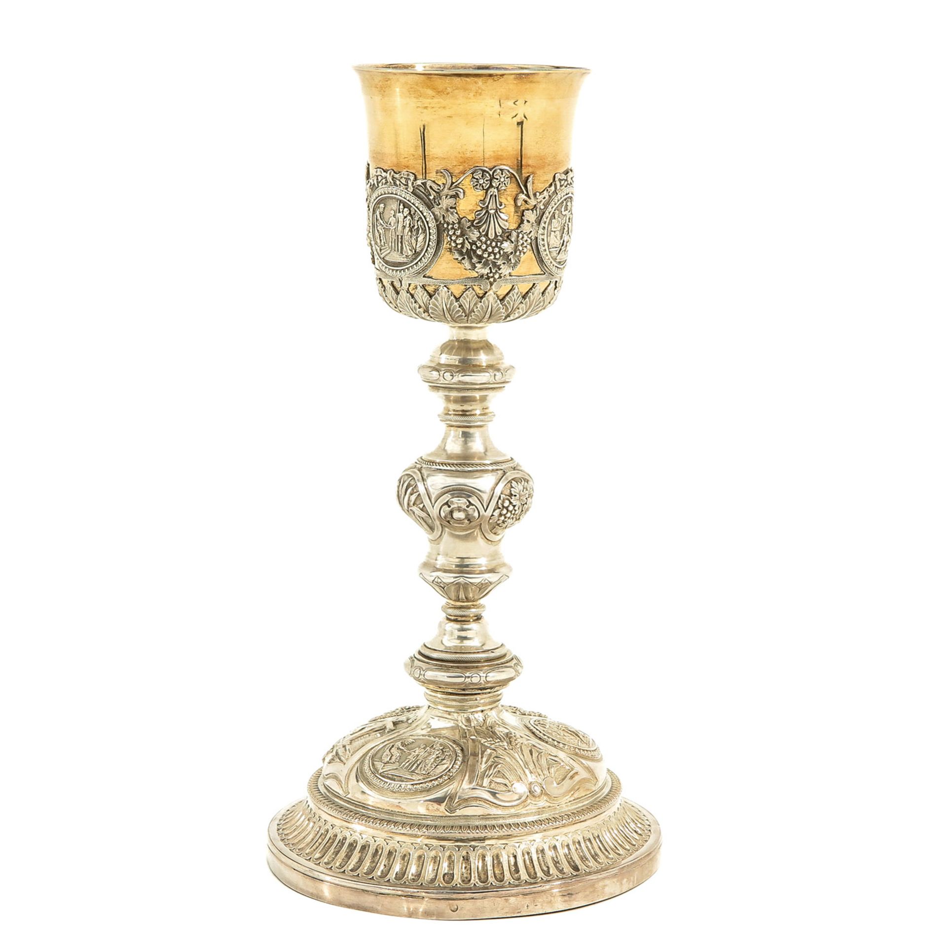 A Silver and Gilded Chalice - Bild 2 aus 10