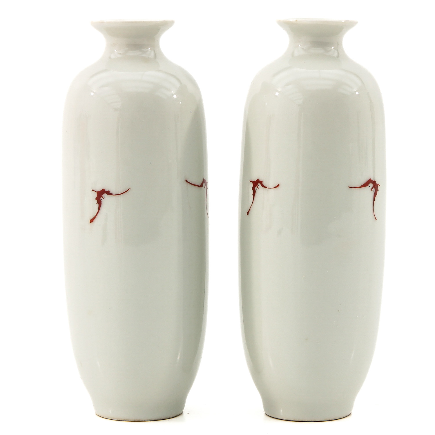 A Pair of Famille Rose Vases - Image 3 of 9